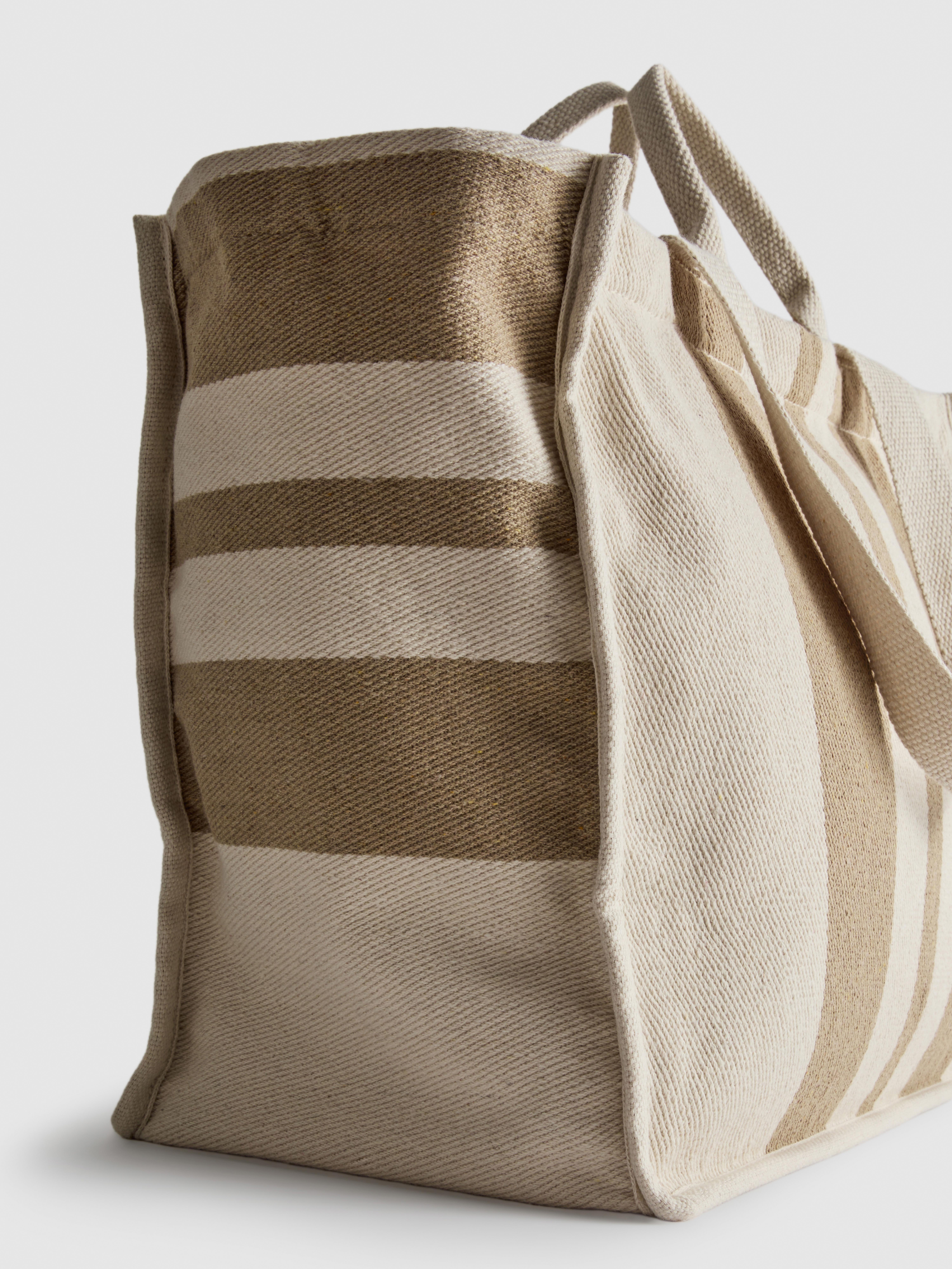 Striped Tote Bag