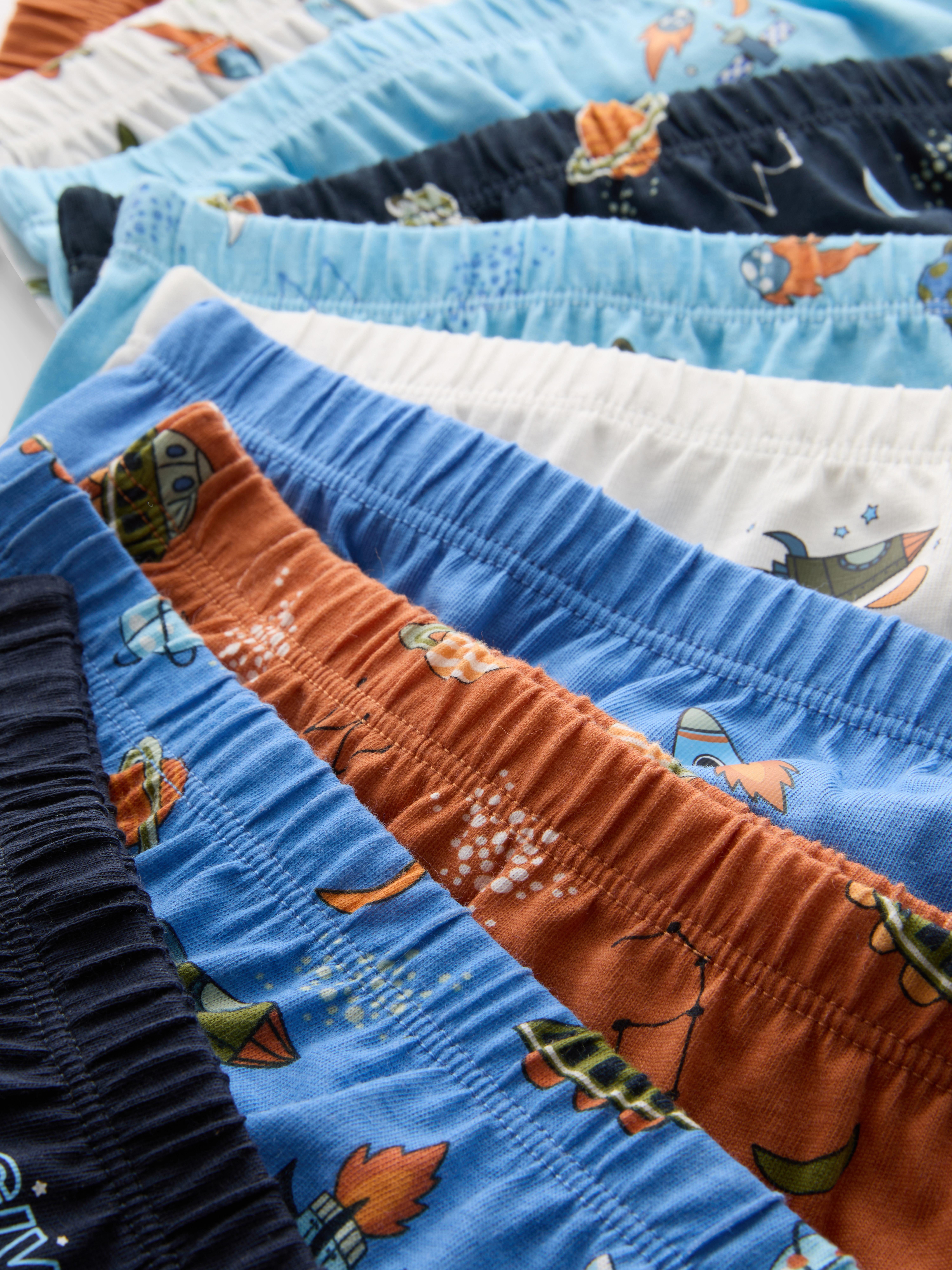 1,5–11 Jahre | Slips aus reiner Baumwolle mit Weltraummotiven, 10er-Pack