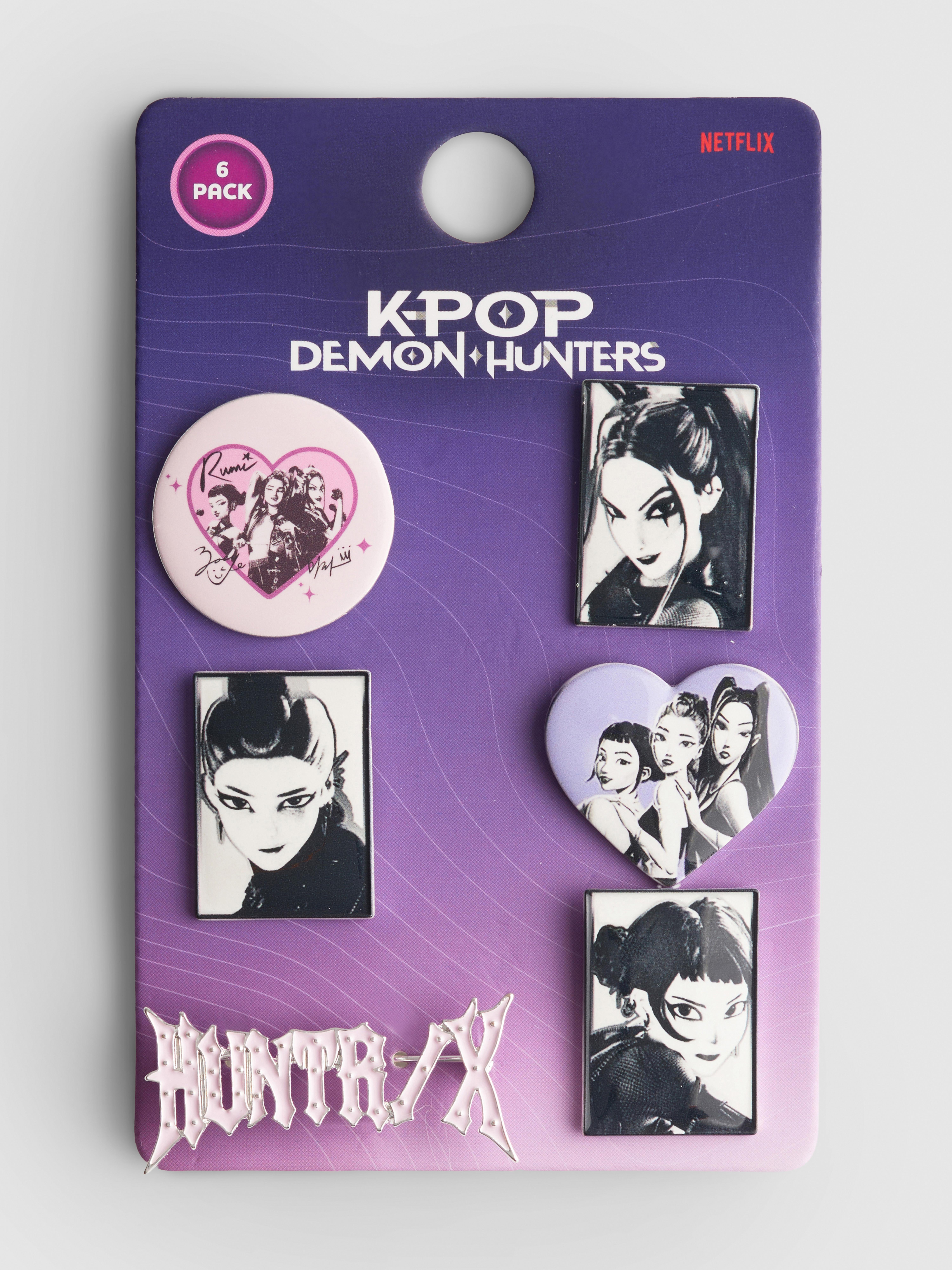 6pk KPop Demon Hunters Badges