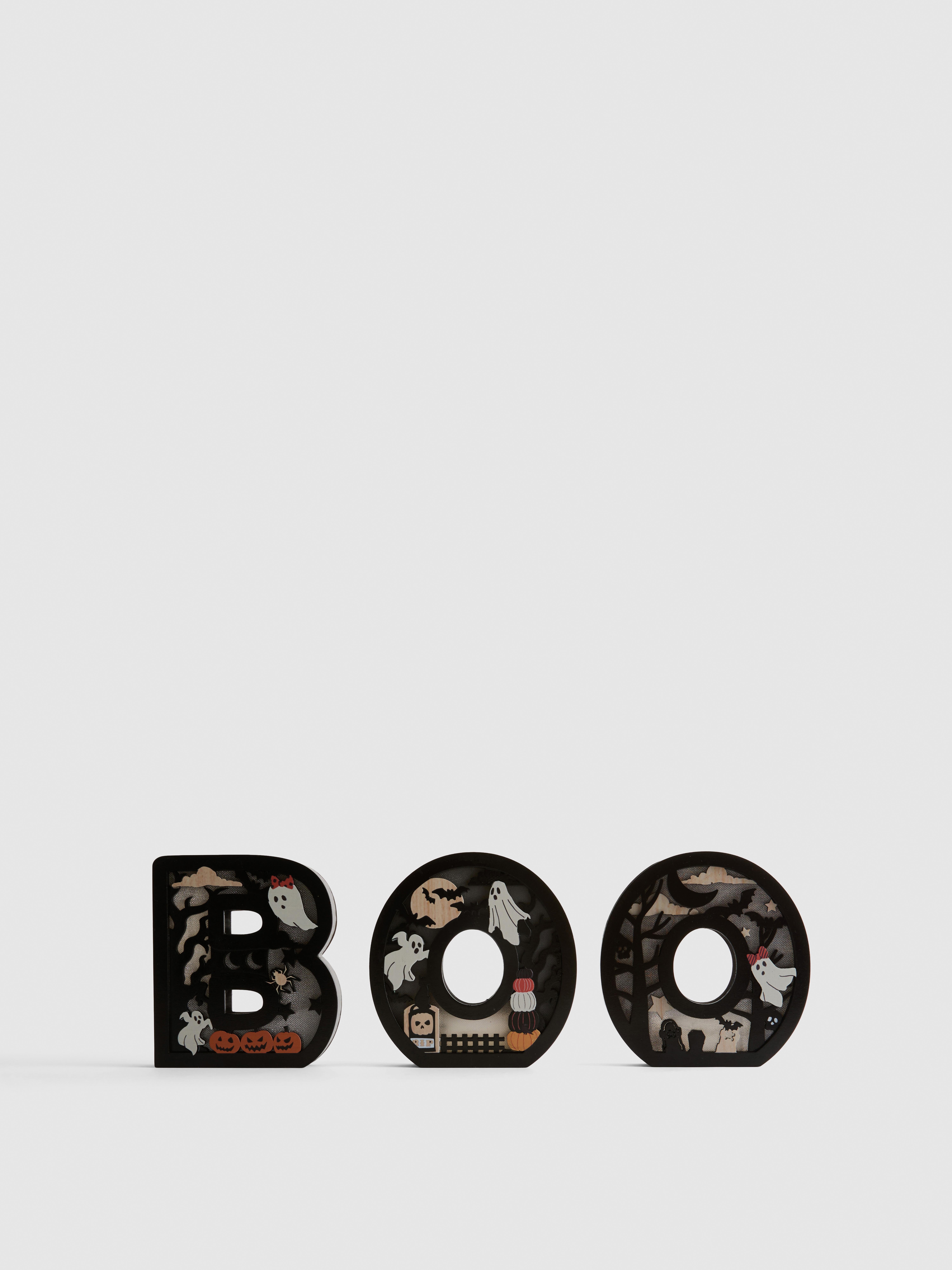 Boo Light-Up Halloween Decoration