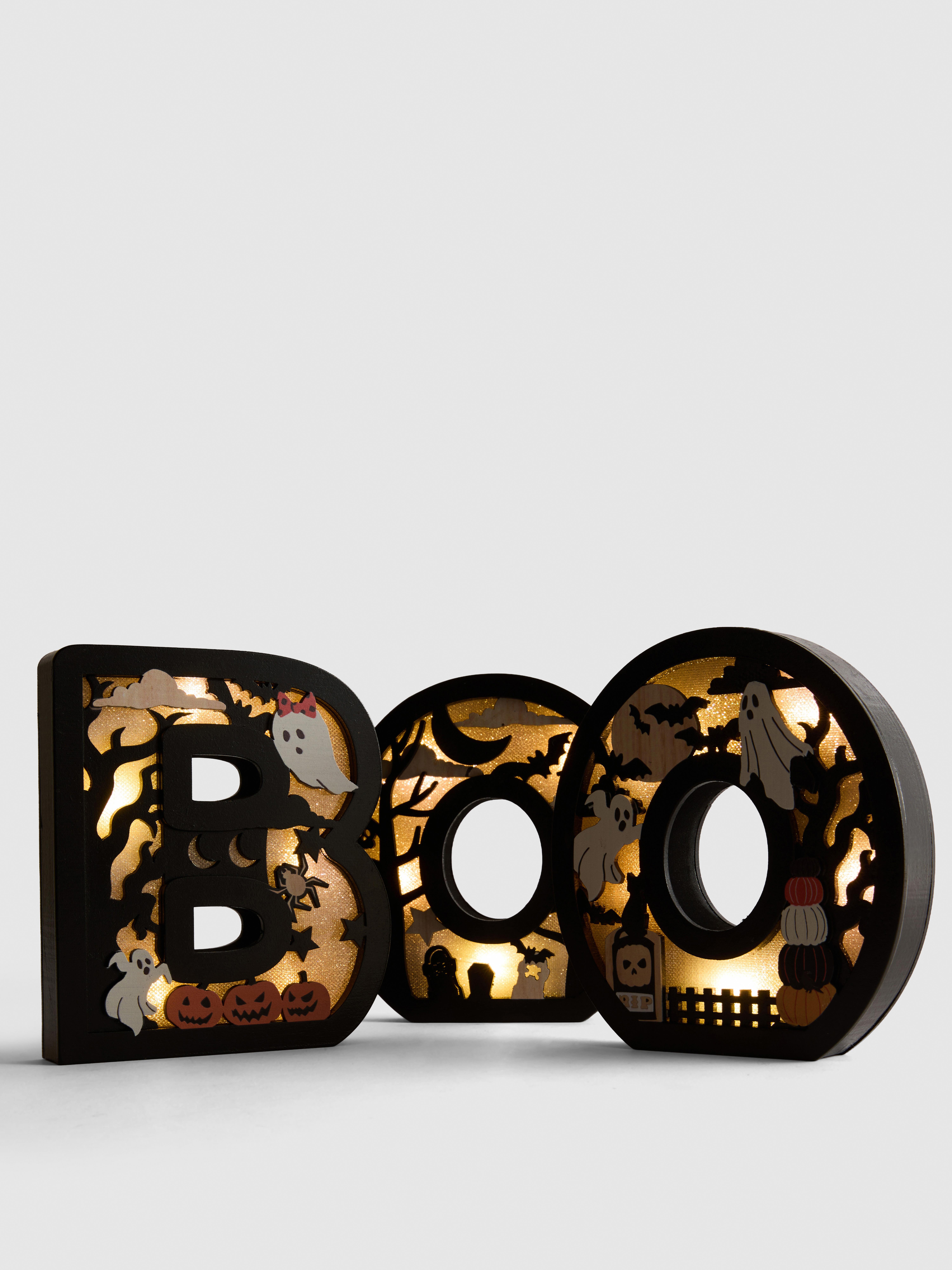 Boo Light-Up Halloween Decoration