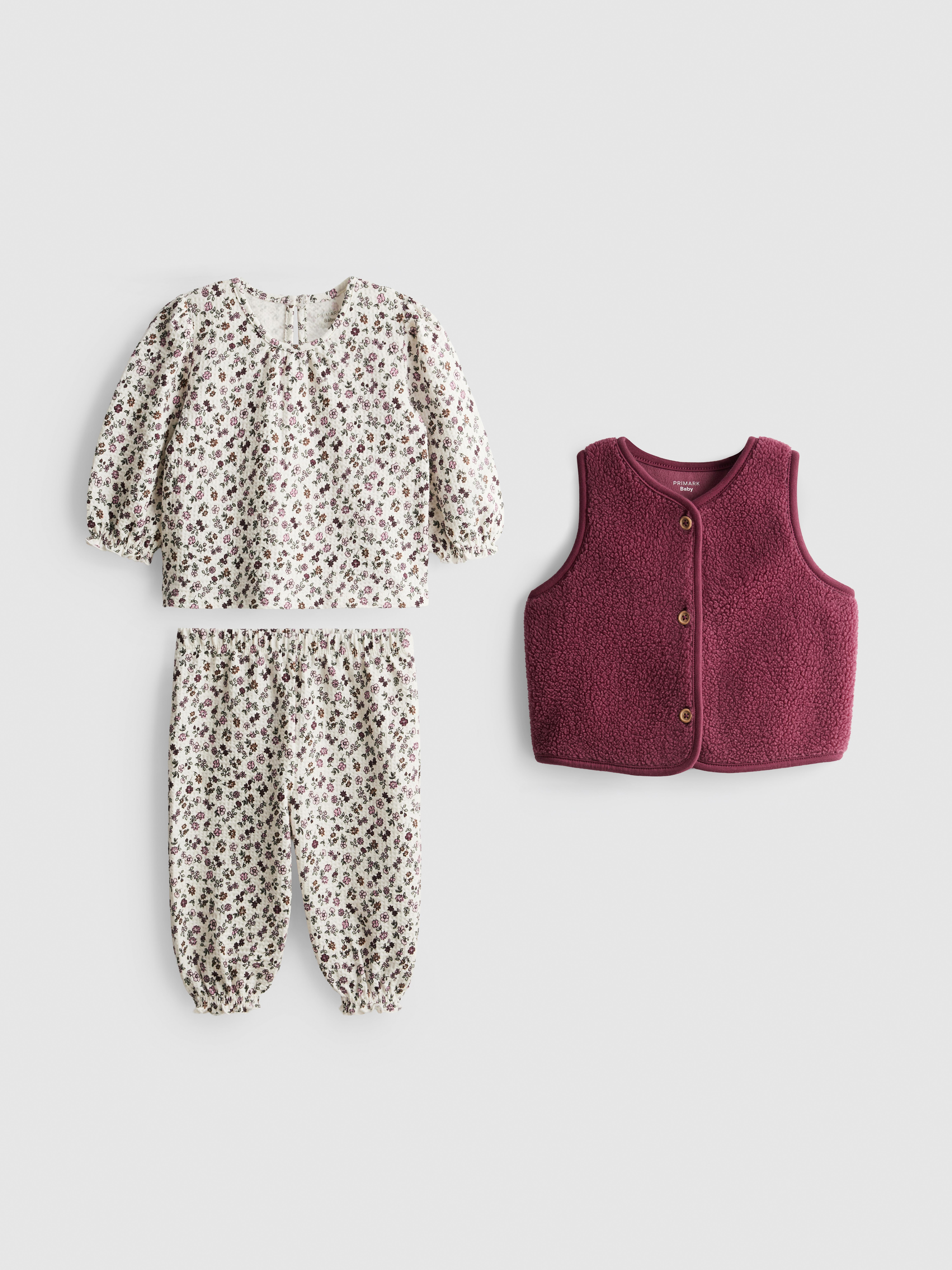 0-18mths | Sweatshirt, Joggers and Vest Newborn Set
