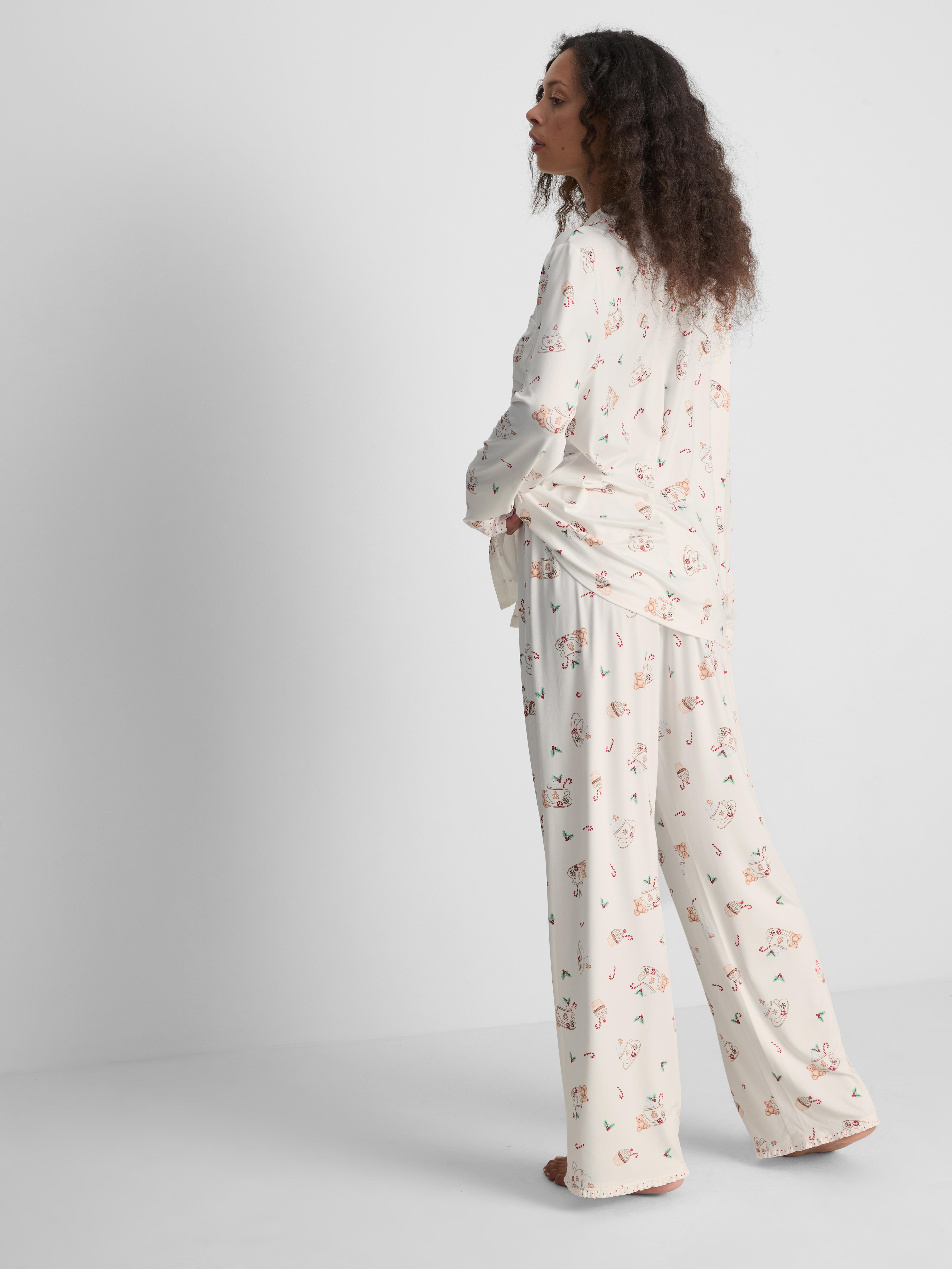 Love To Lounge Printed Boyfriend Pajamas
