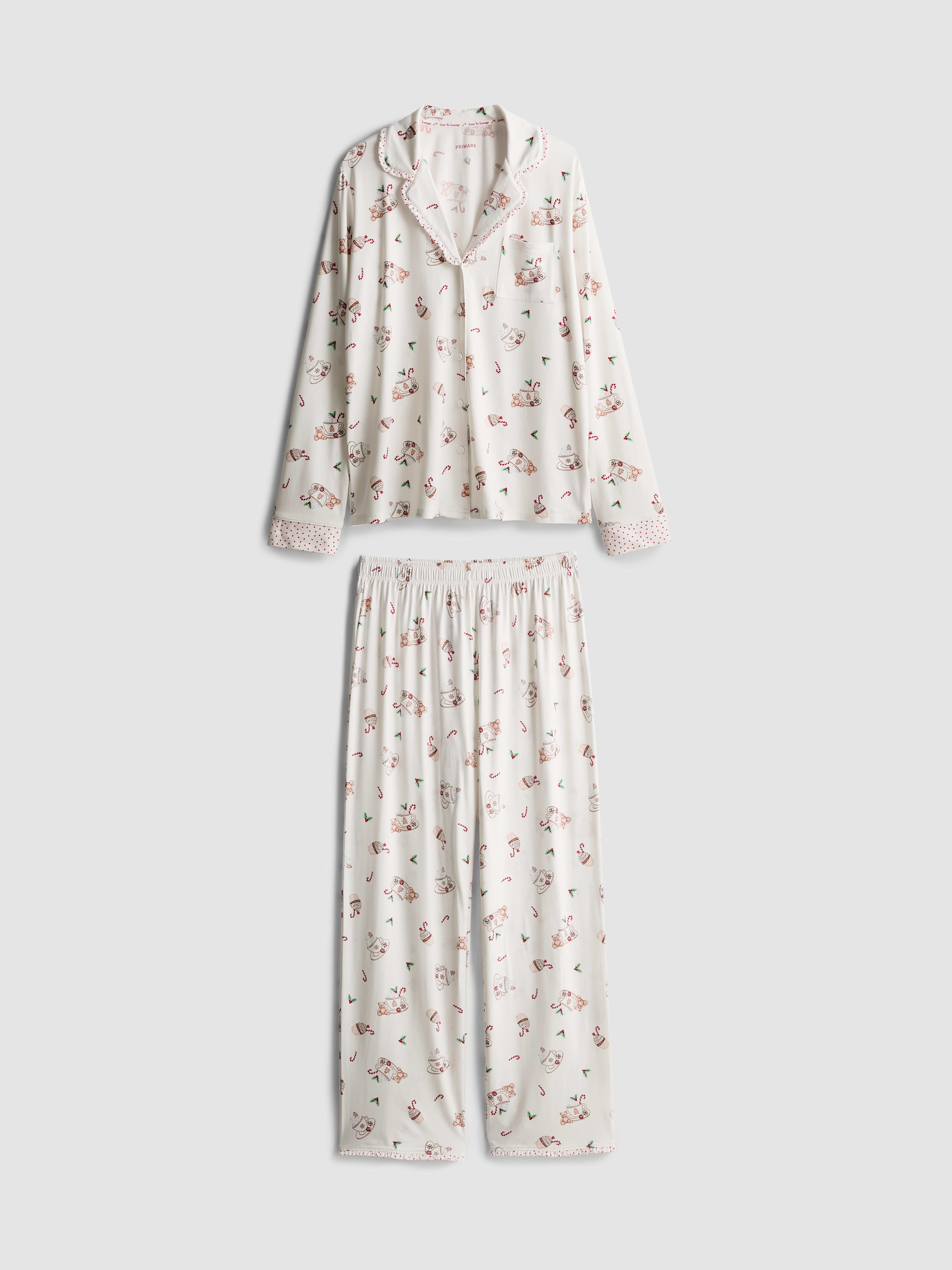 Love To Lounge Printed Boyfriend Pajamas