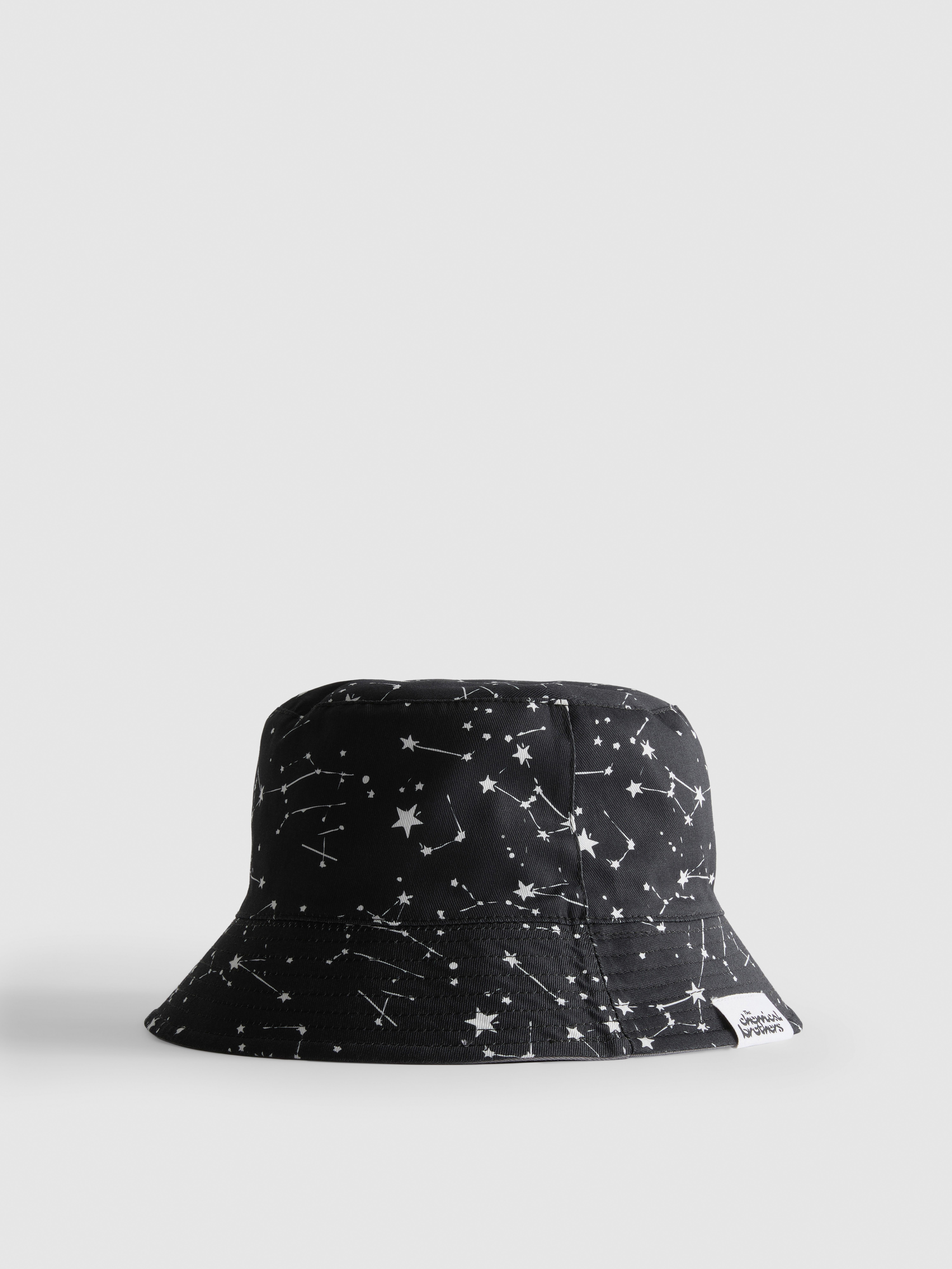 Men's Gray Chemical Brothers Reversible Bucket Hat | Primark