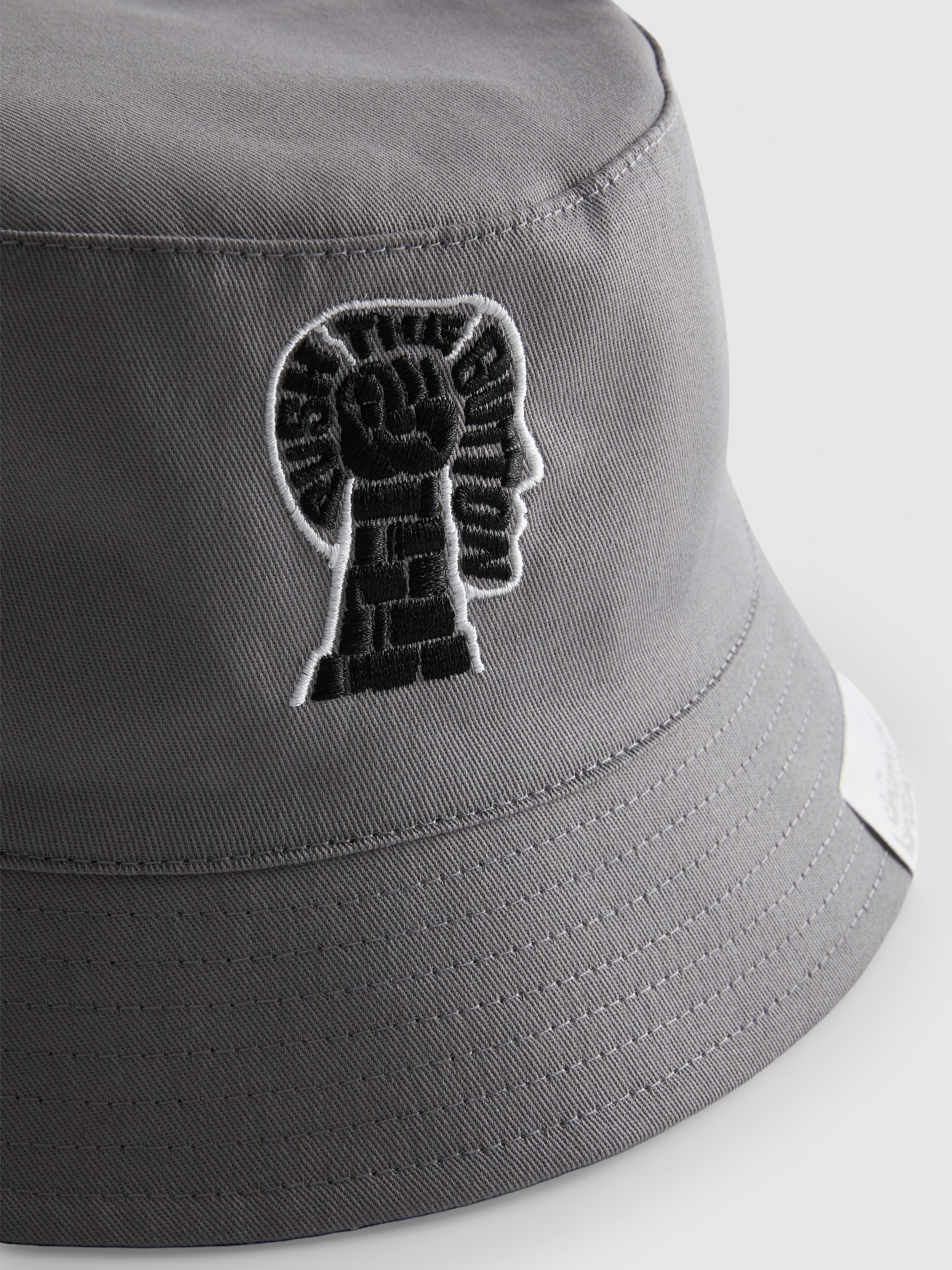 Men's Gray Chemical Brothers Reversible Bucket Hat | Primark