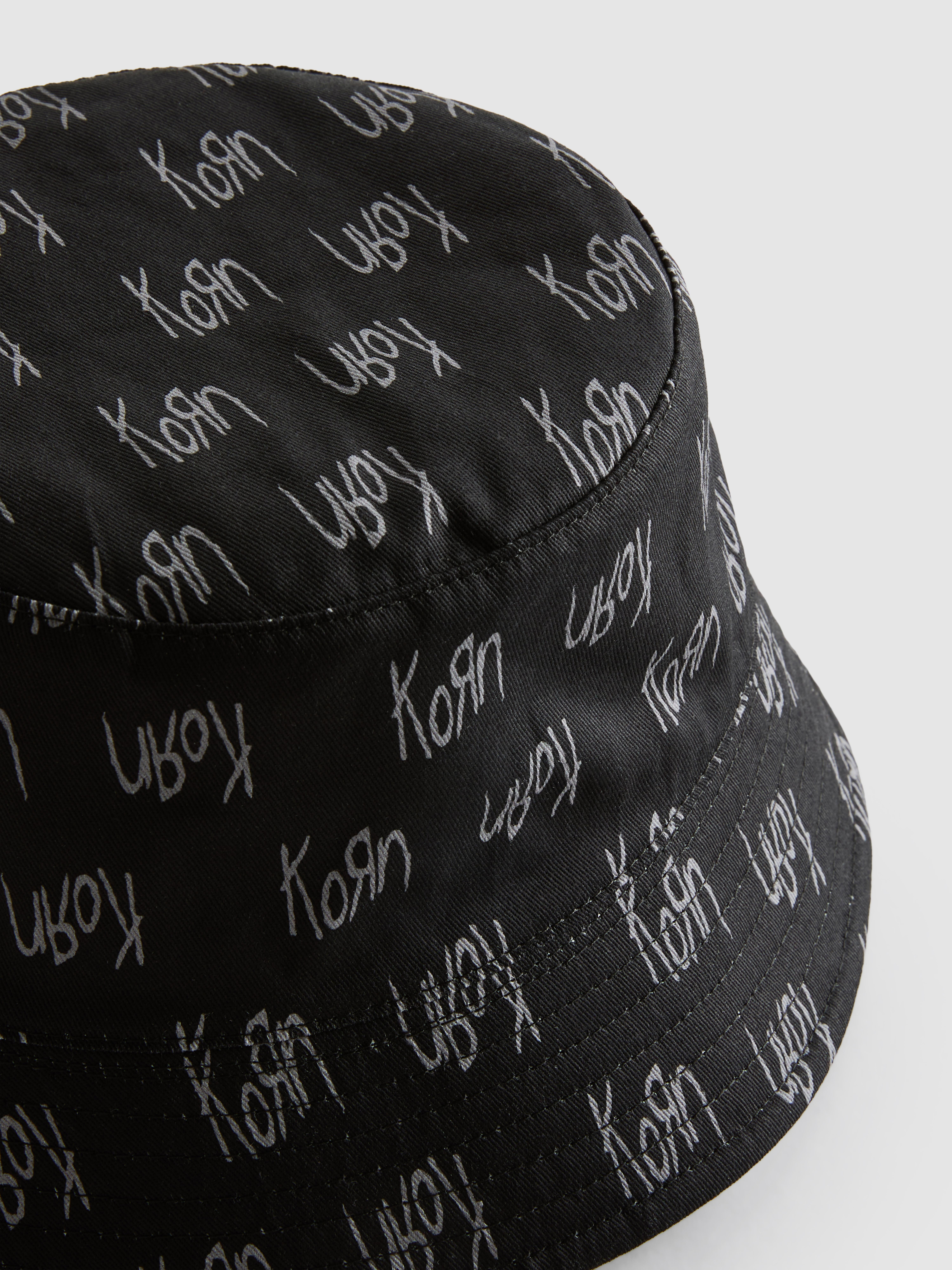 Men's Black Korn Reversible Bucket Hat | Penneys