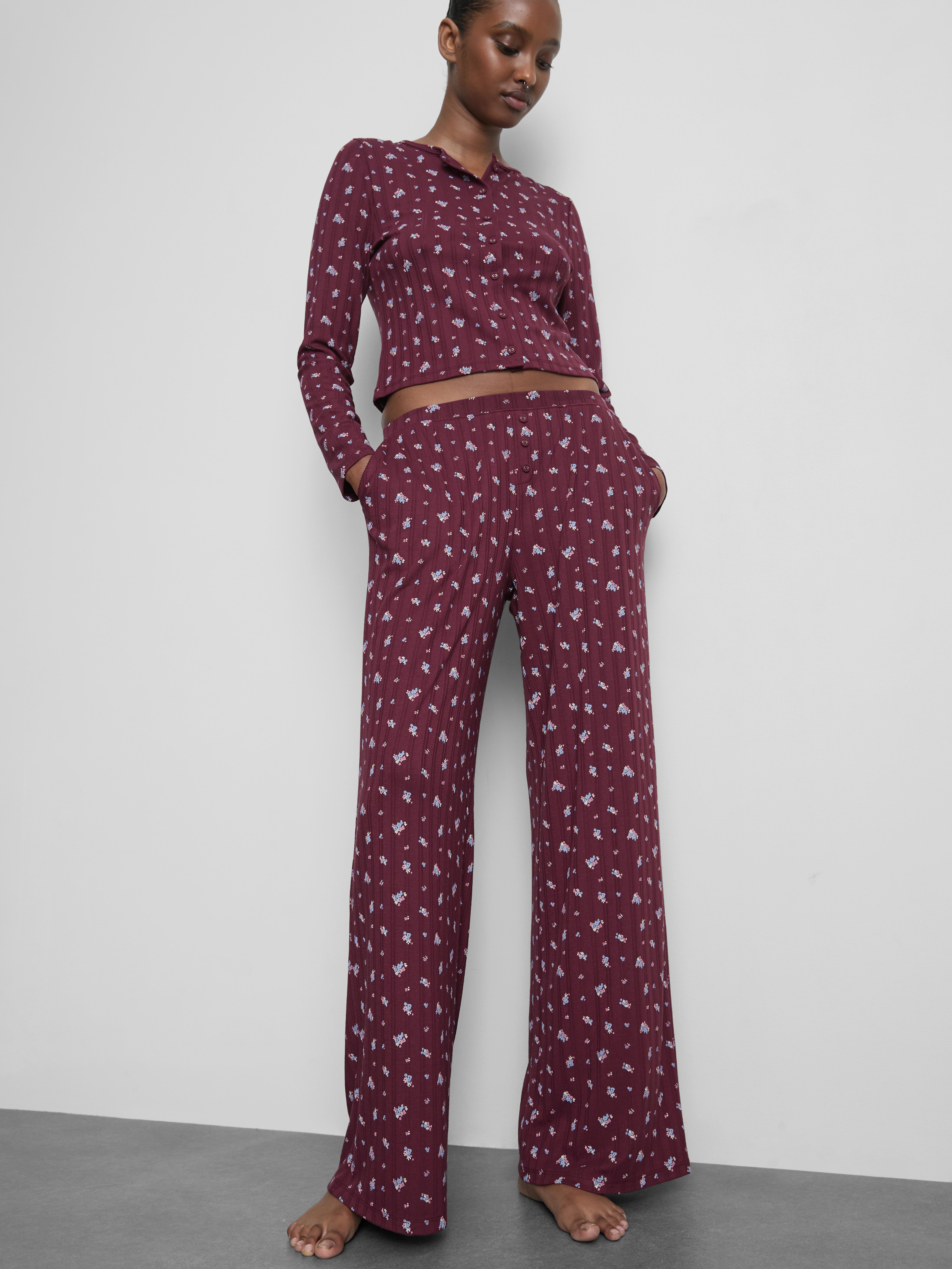 Love To Lounge Floral Printed Pajama Bottoms