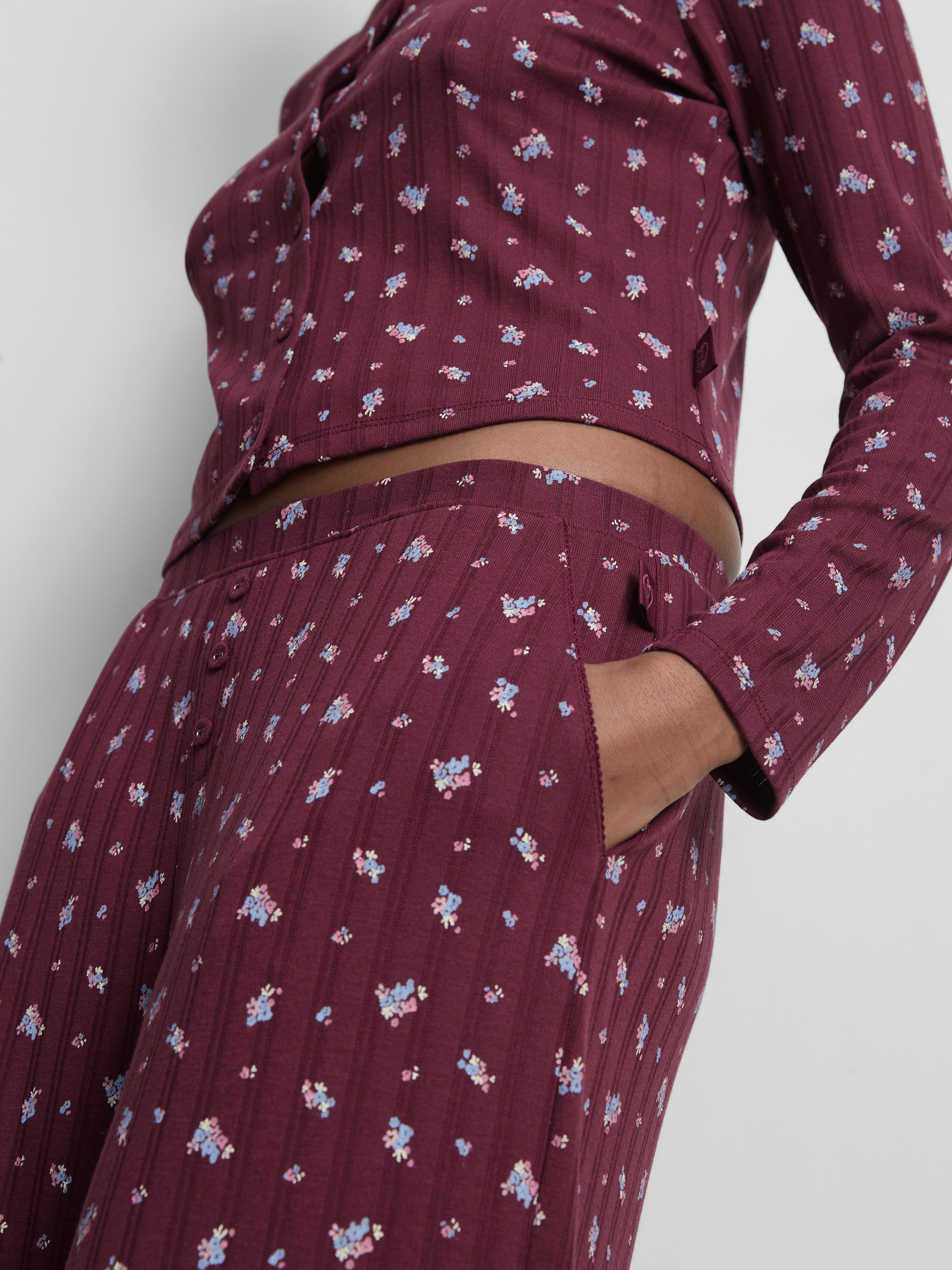 Calças pijama estampado floral Love To Lounge
