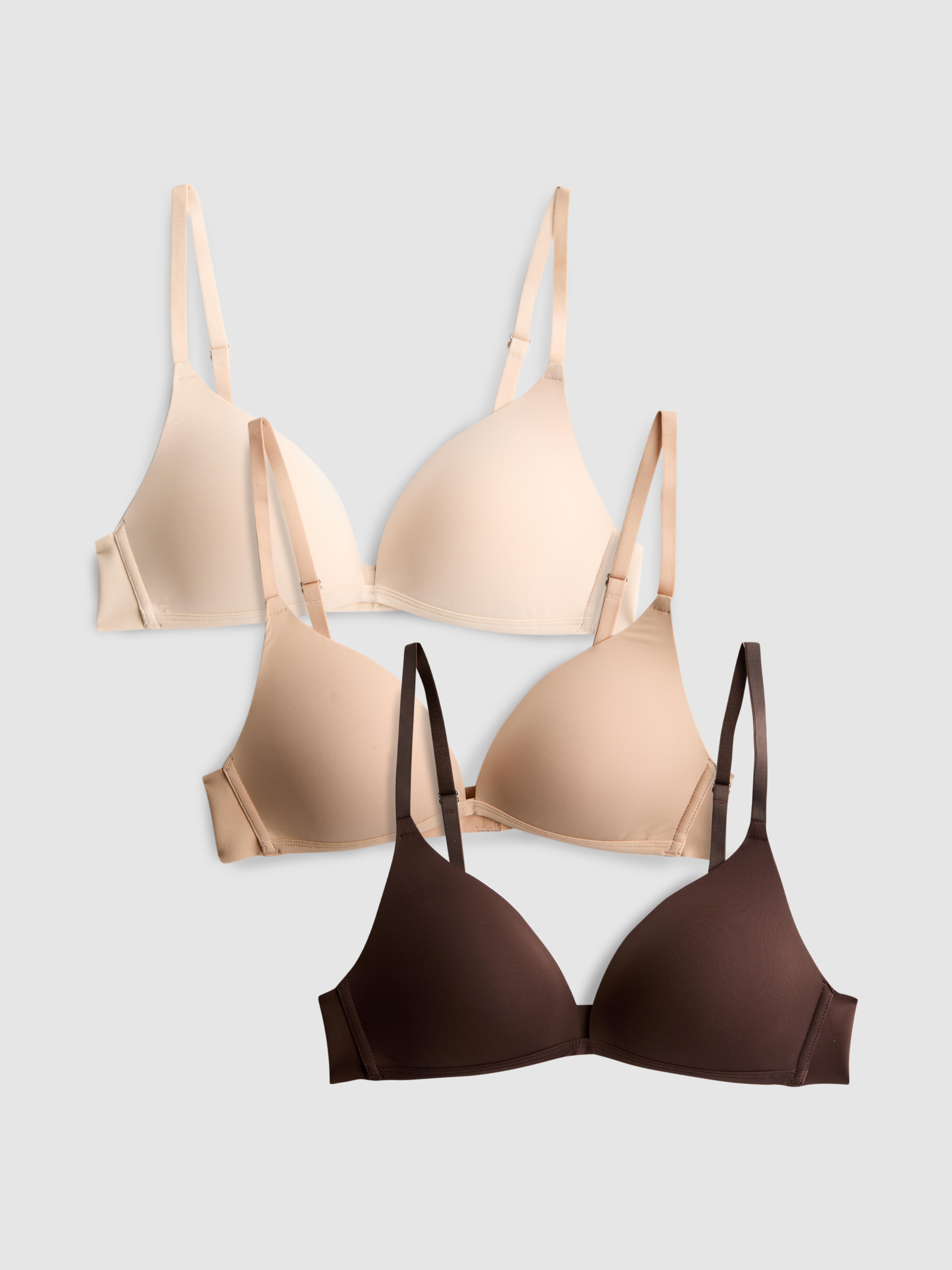 3pk Neutral Wireless Bras