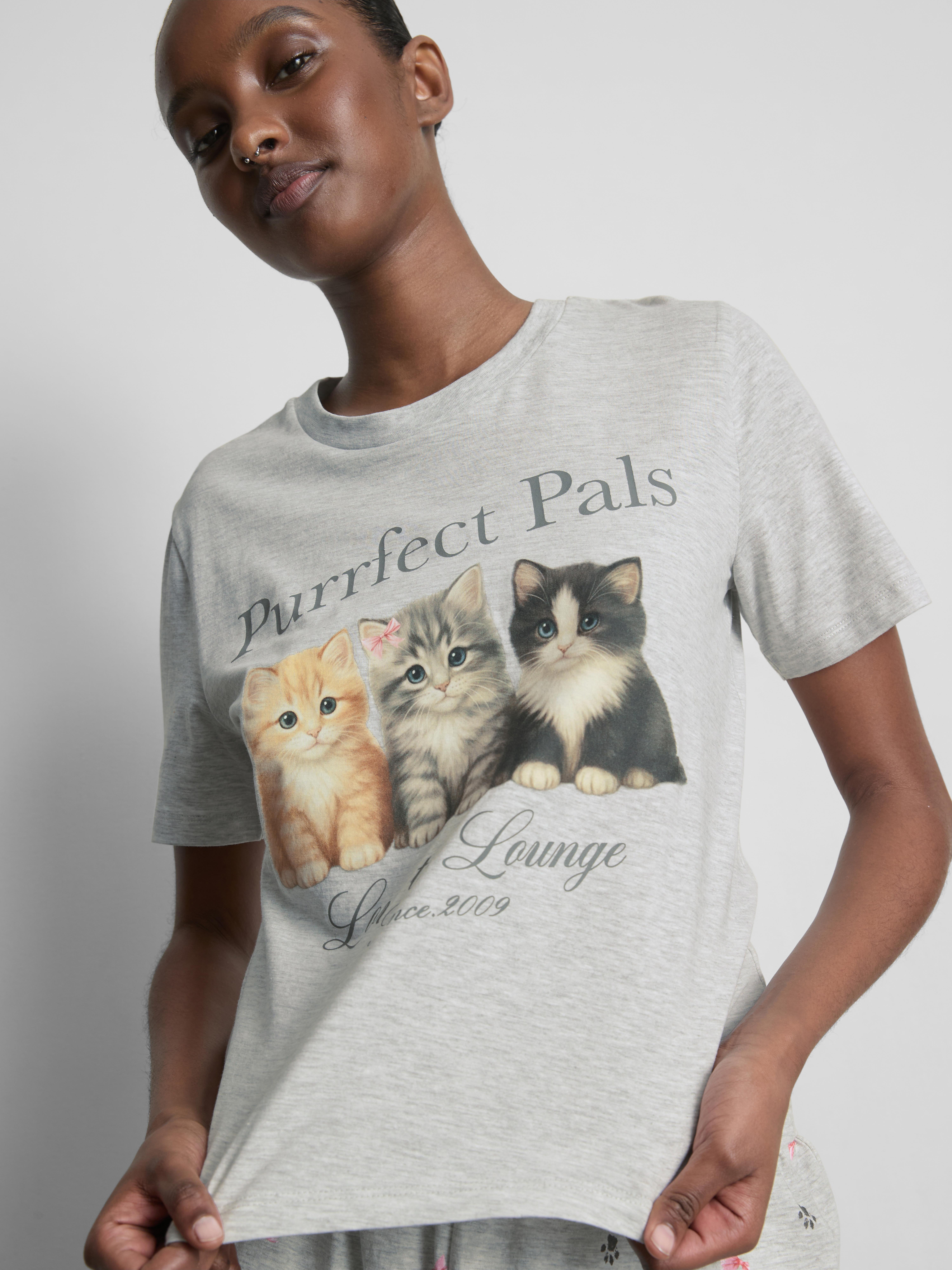 Love To Lounge Cotton Rich Printed Shorty Pyjamas