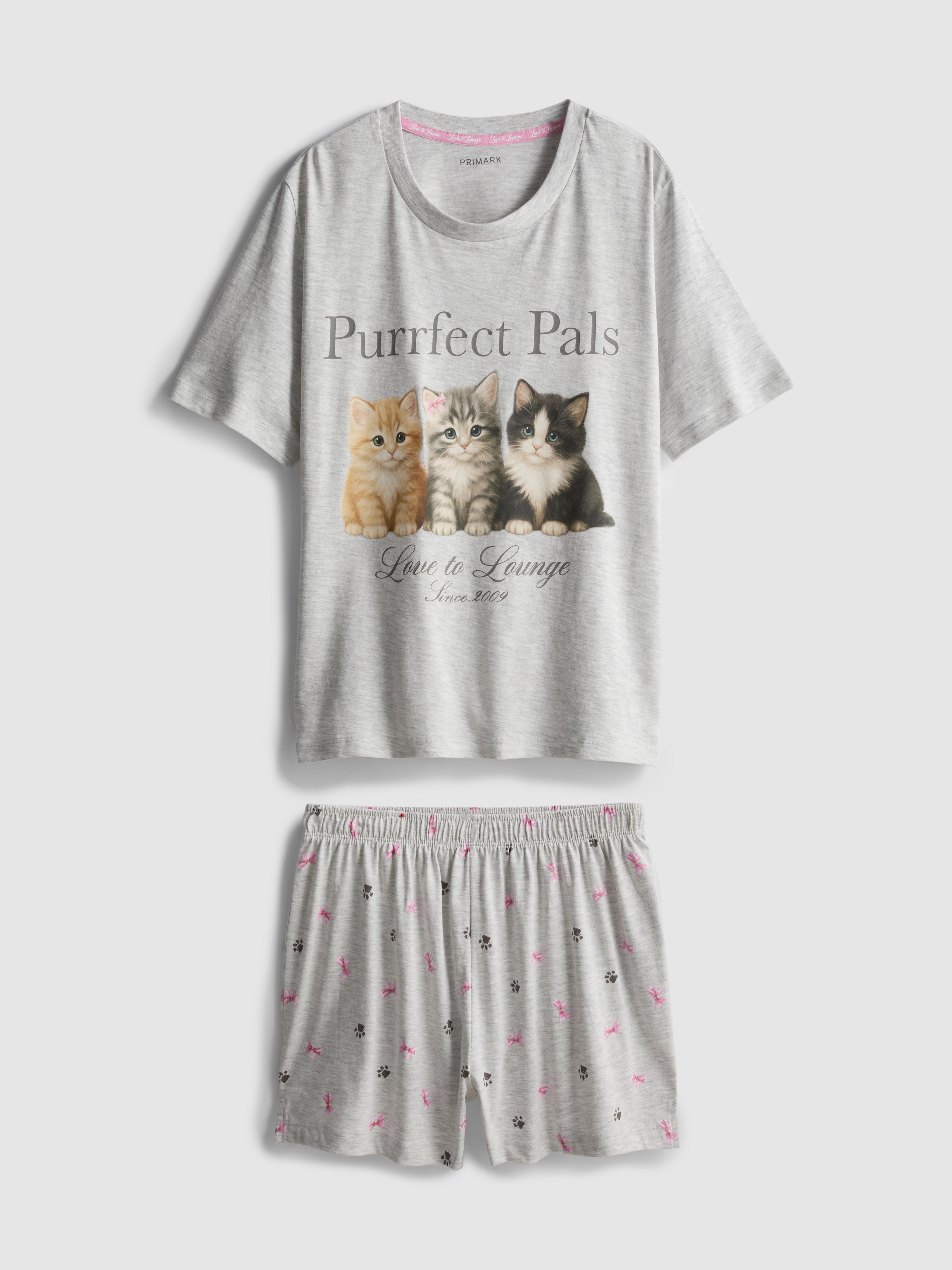 Love To Lounge Cotton Rich Printed Shorty Pyjamas