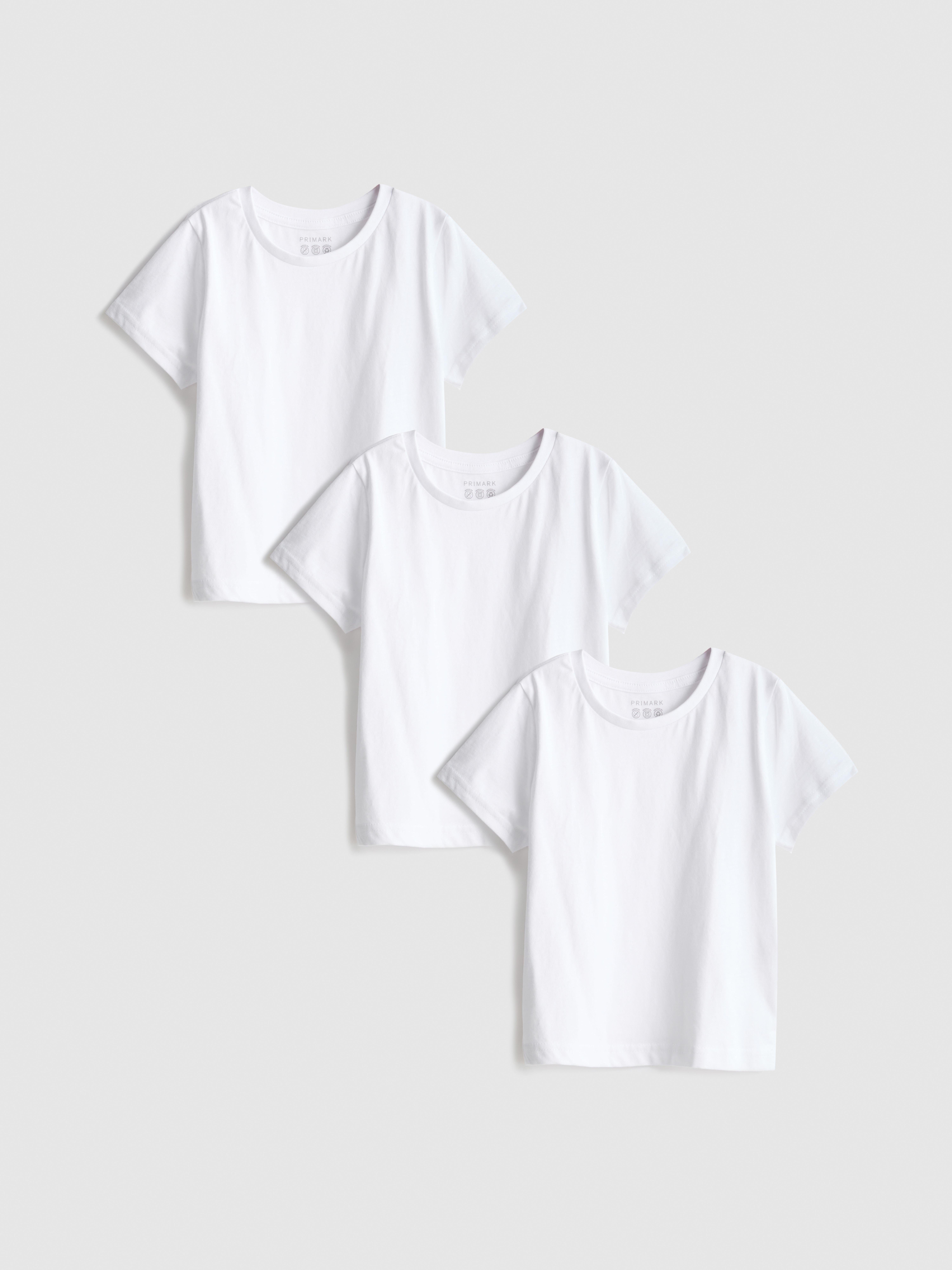 1.5-15yrs | 3pk Pure Cotton T-Shirts