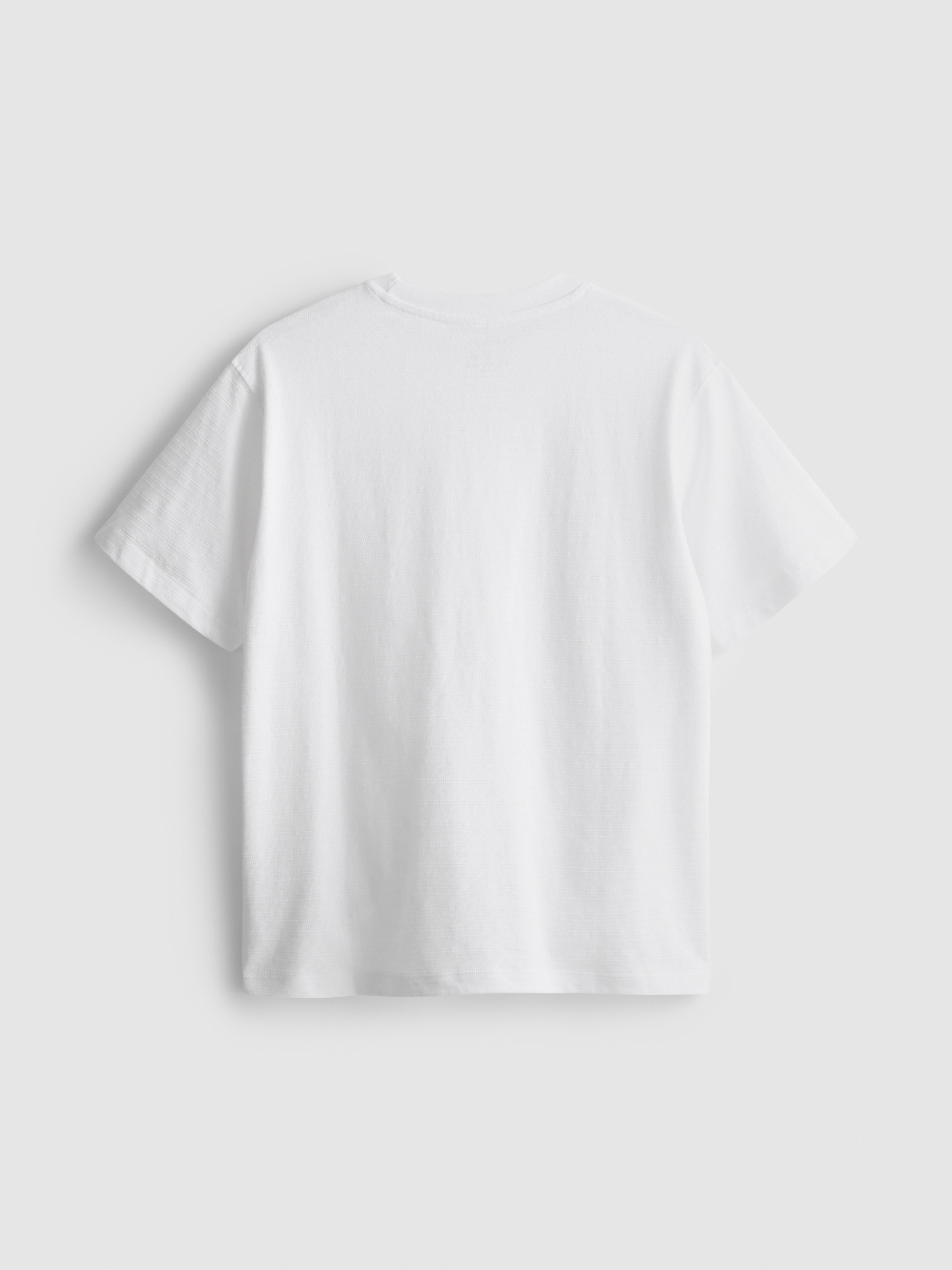 7-15yrs | Cotton Blend Textured T-Shirt