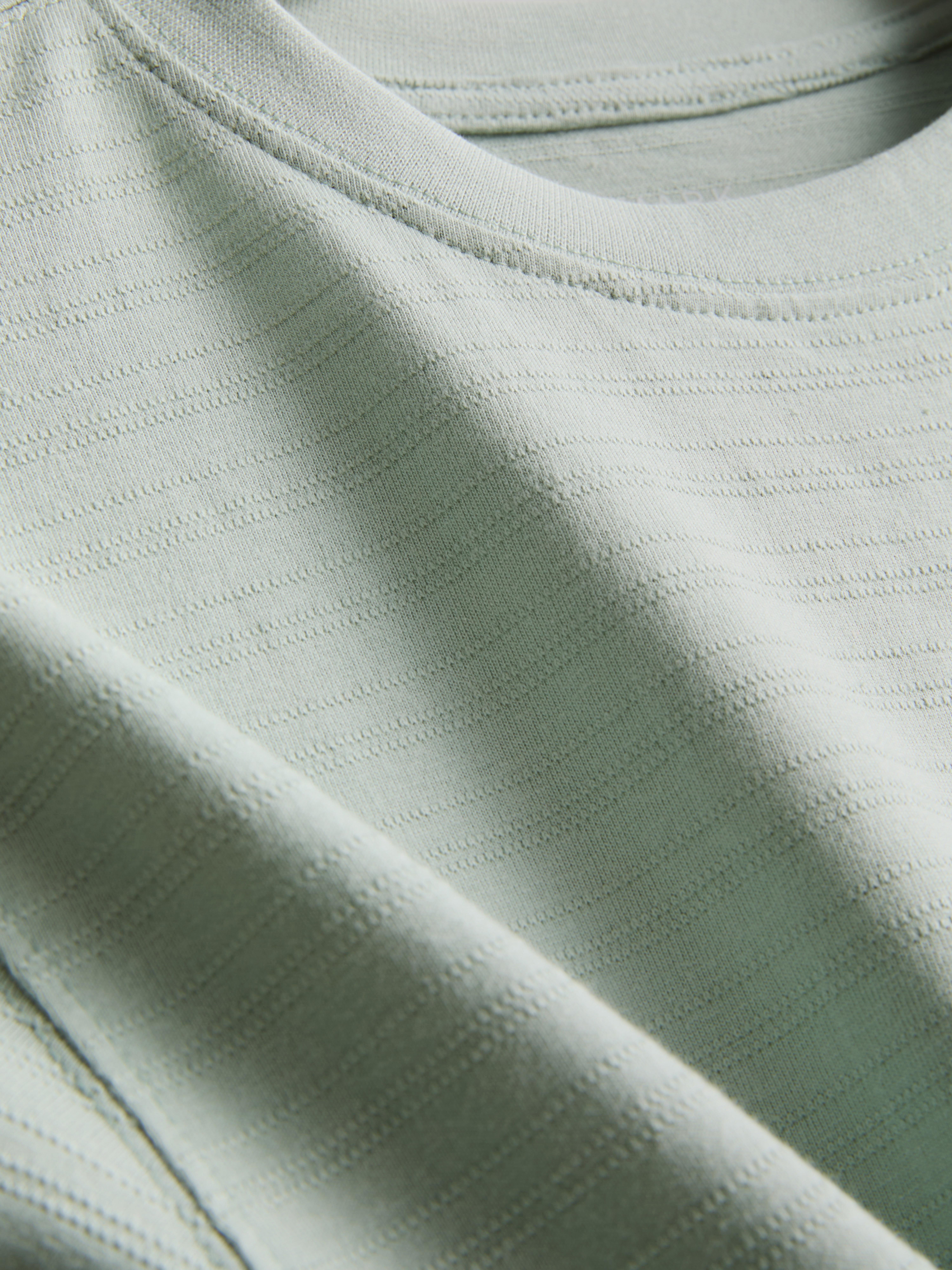 7-15yrs | Cotton Blend Textured T-Shirt