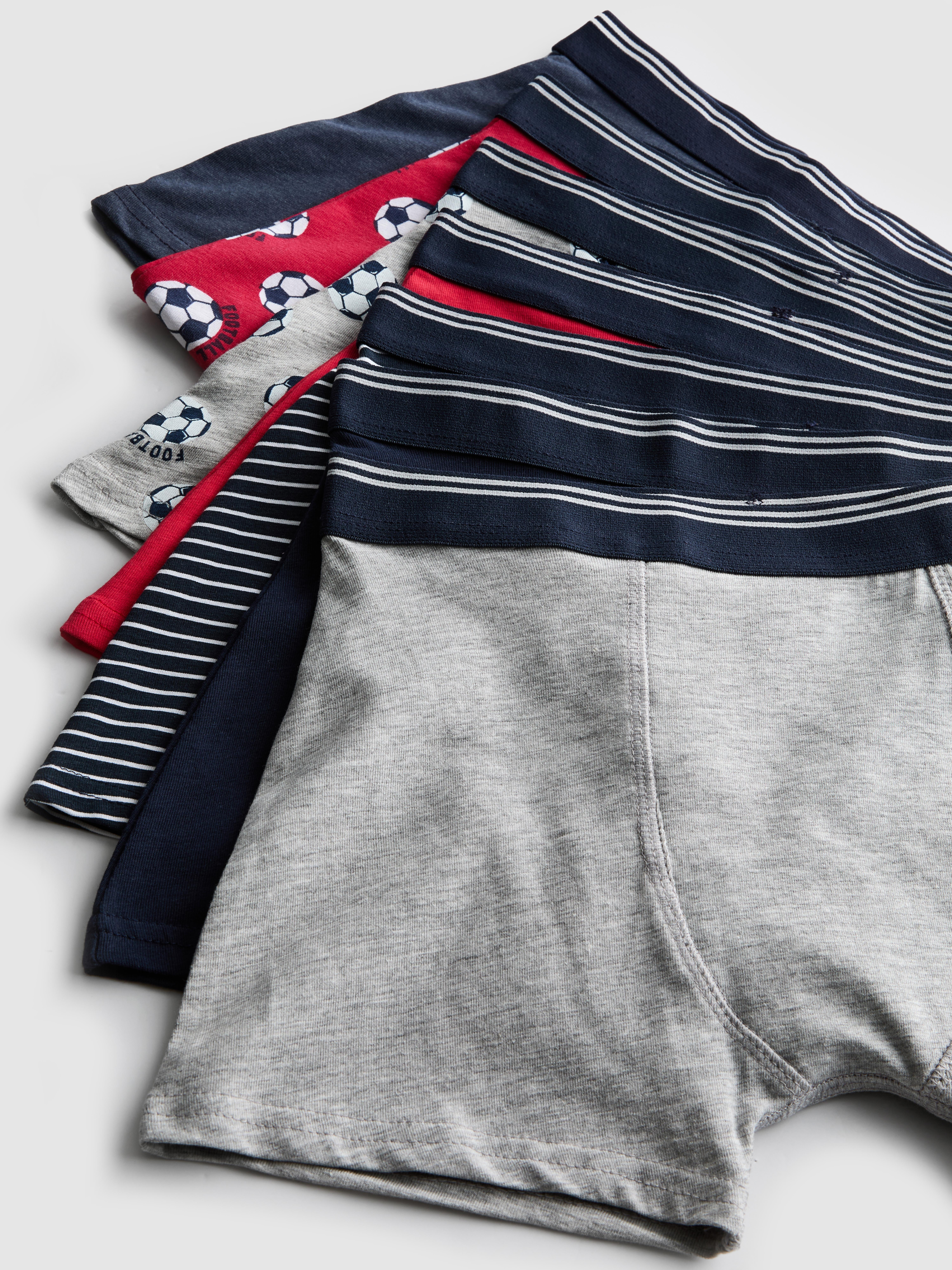 2-15yrs | 7pk Cotton Rich Football Graphic Trunks