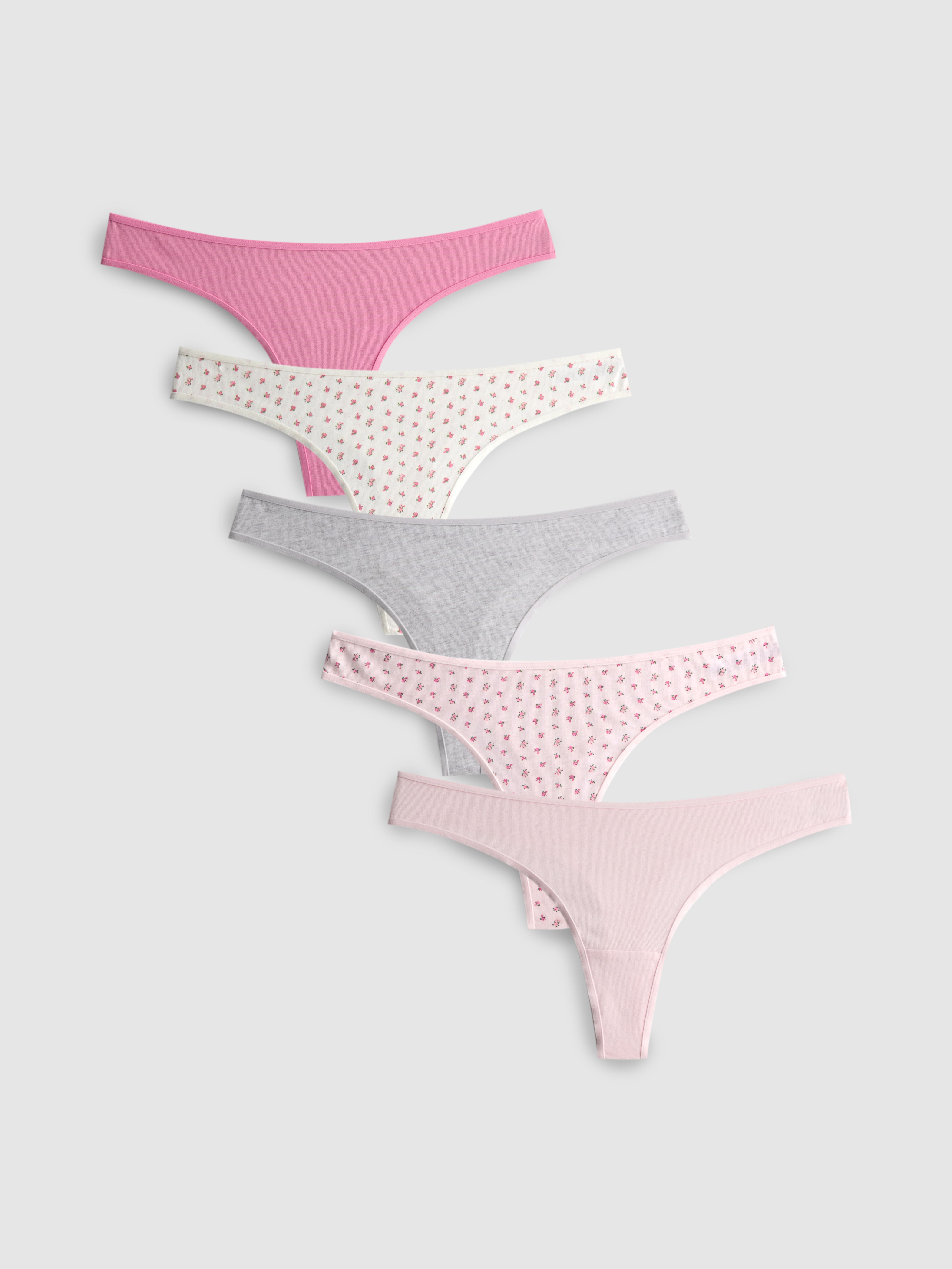 5-Pack Cotton Rich Thongs