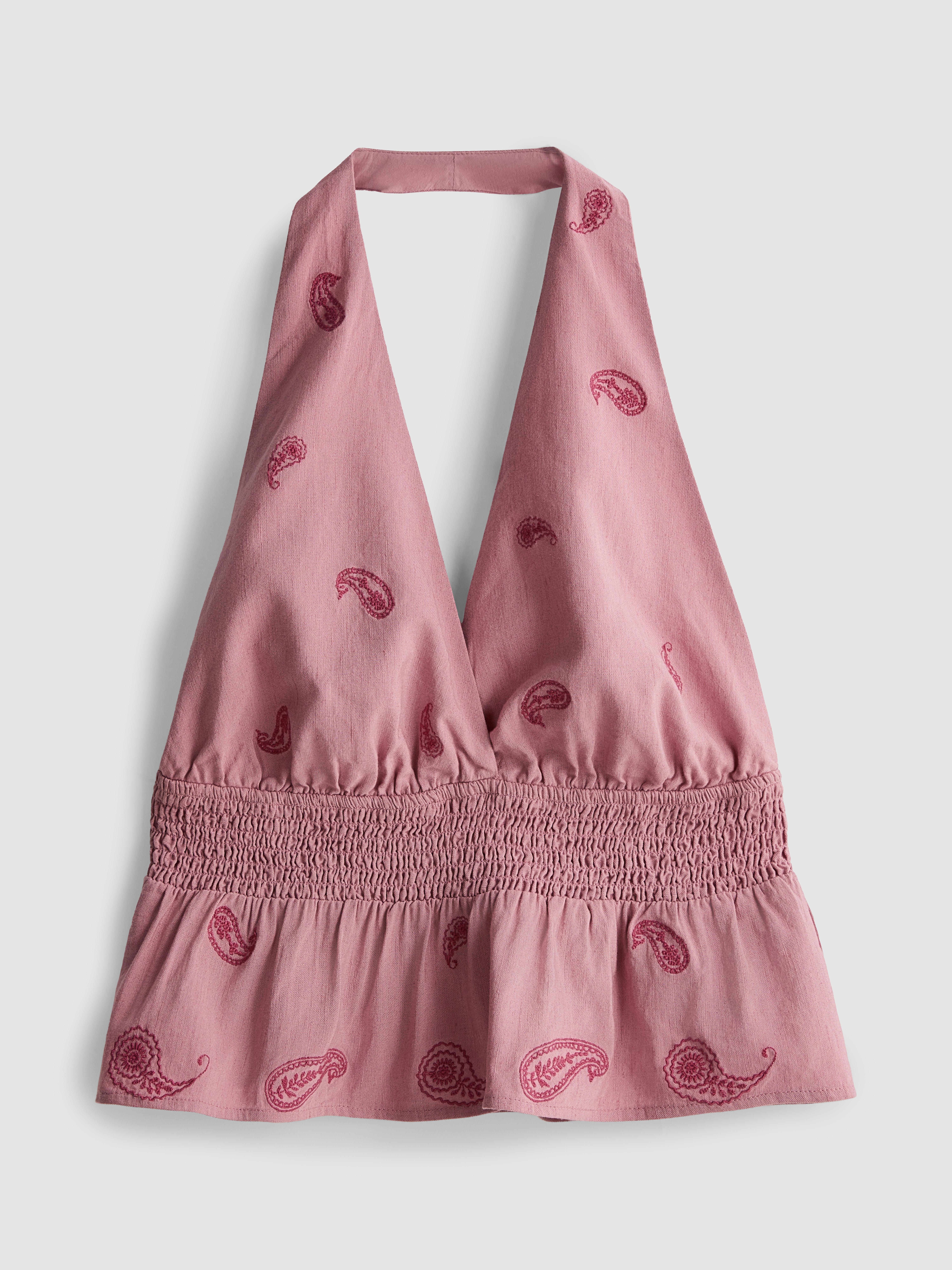 The Primark Scene | Embroidered Halterneck Top