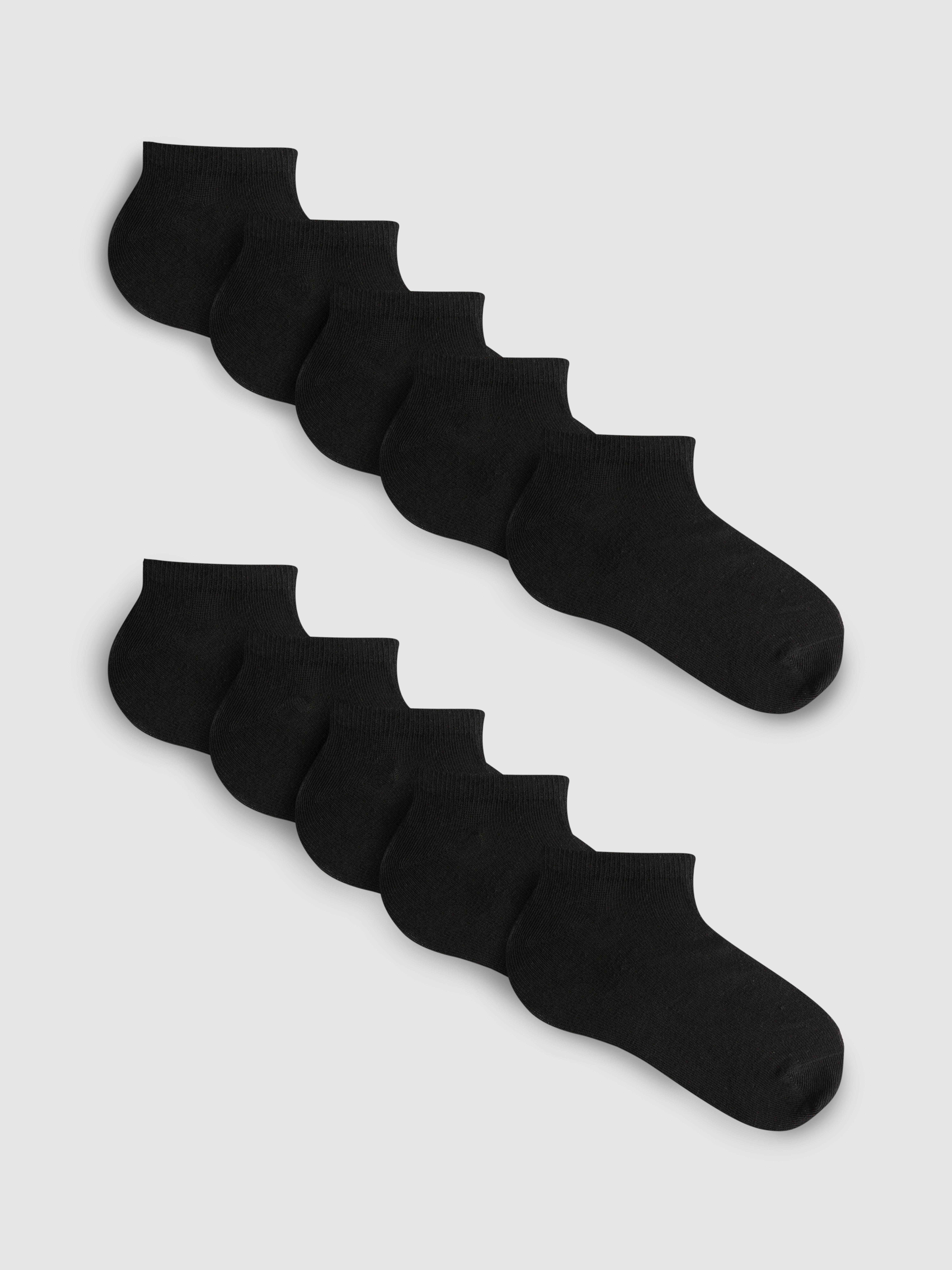 10pk Cotton-Rich Sneaker Socks
