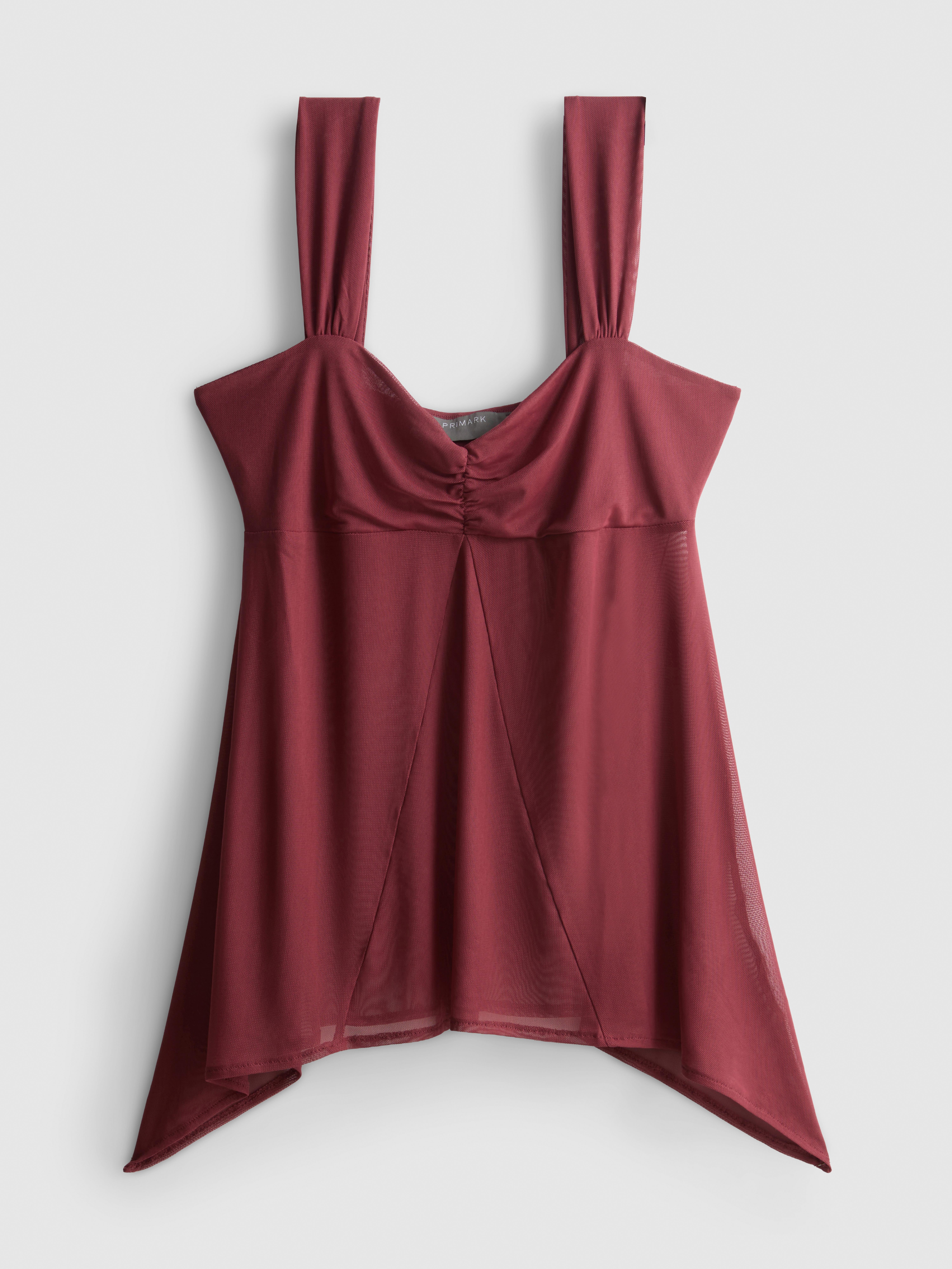 Sweetheart Mesh Cami Top