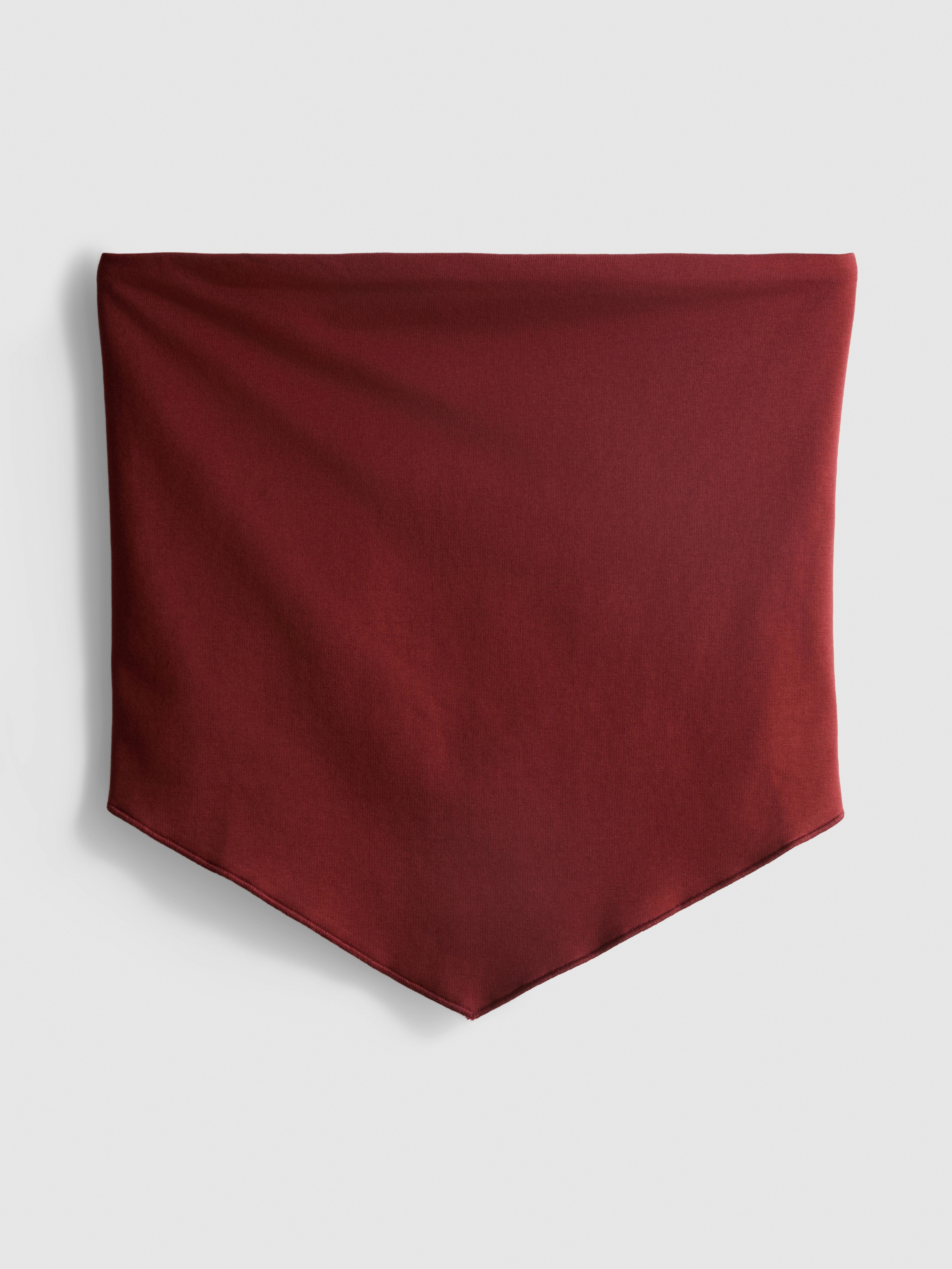 Pointed-Hem Bandeau Top