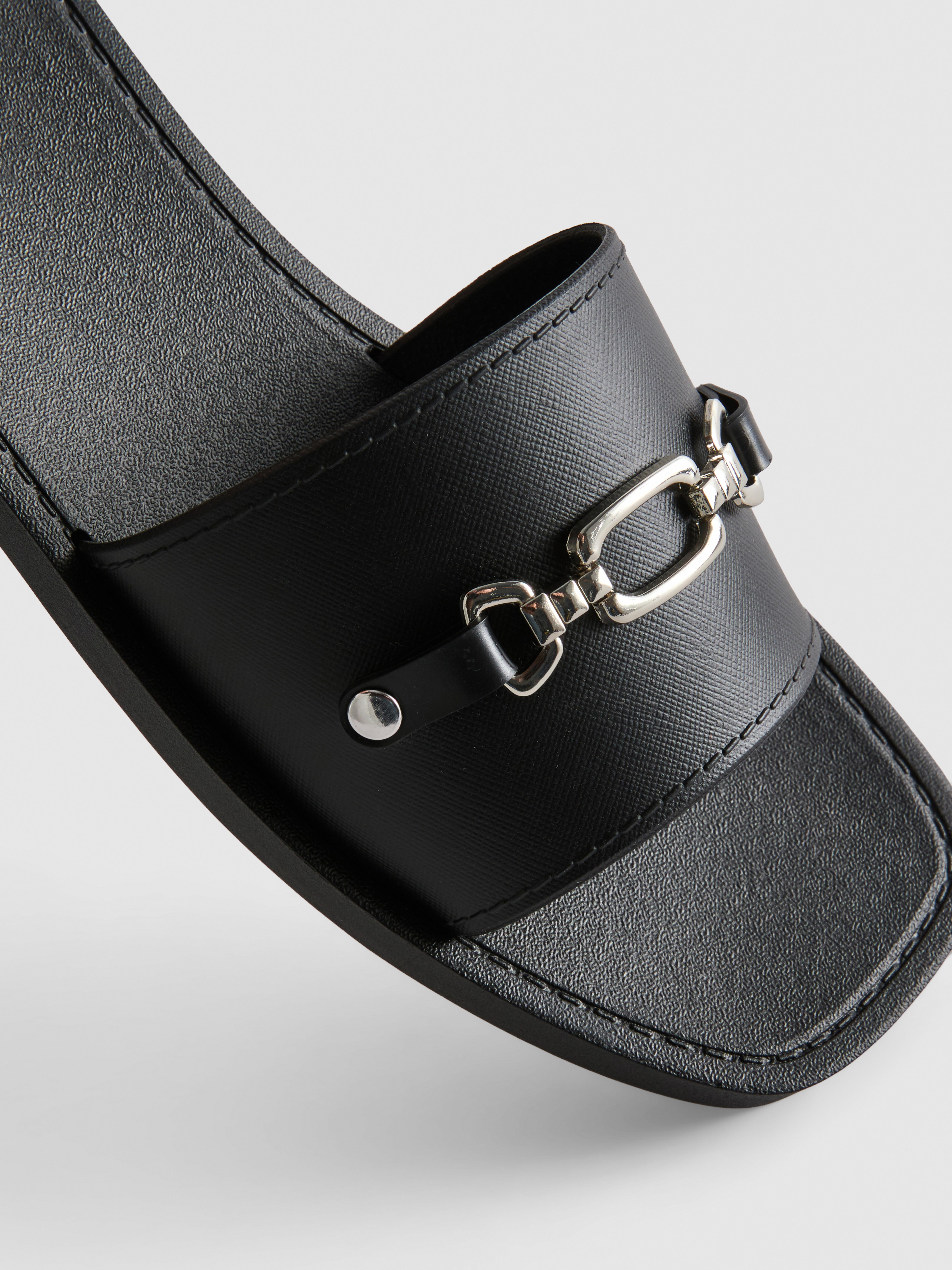 Faux Leather Snaffle Sliders