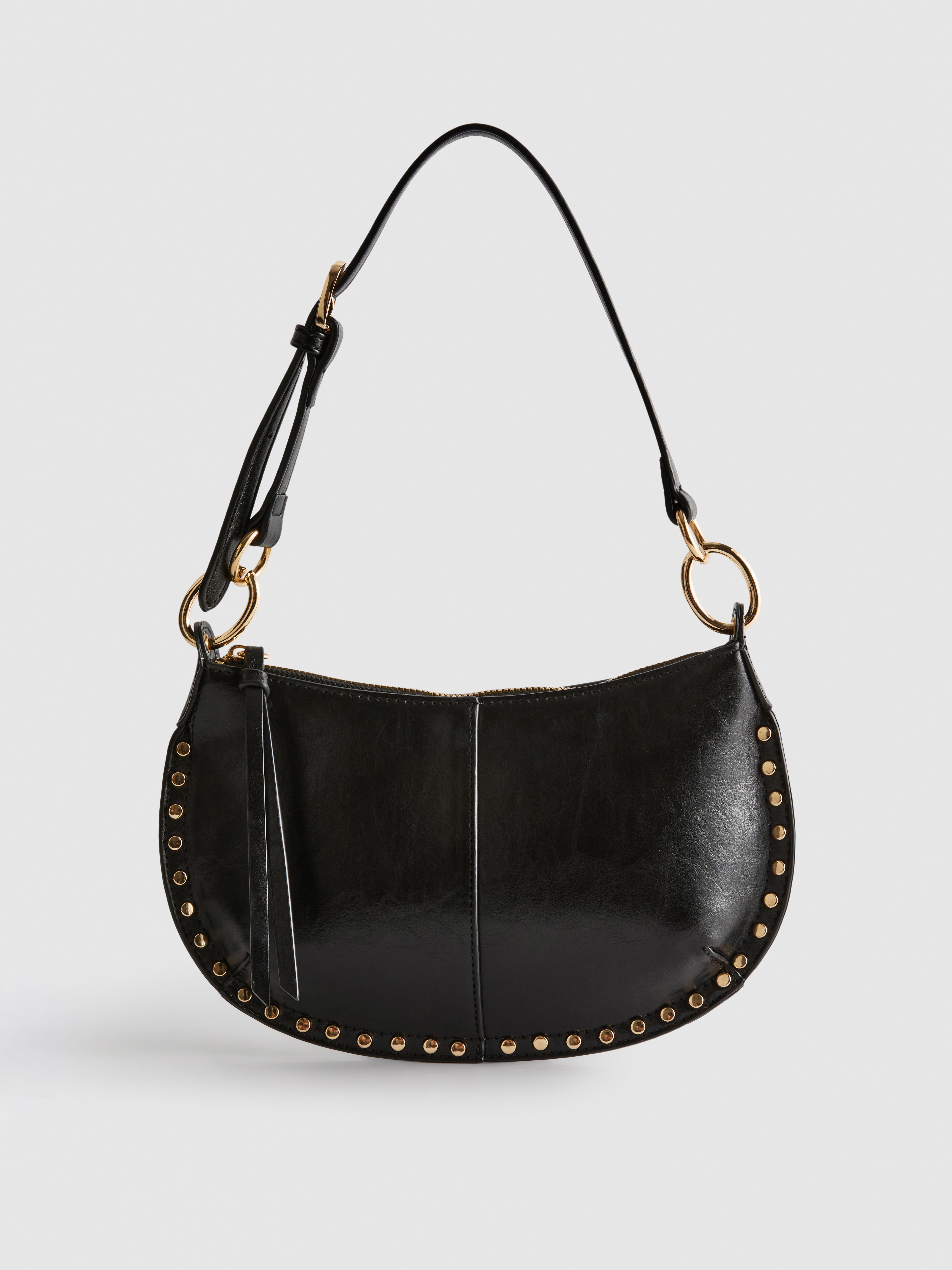 „Paula Echevarría“ Kunstleder-Schultertasche mit Nieten