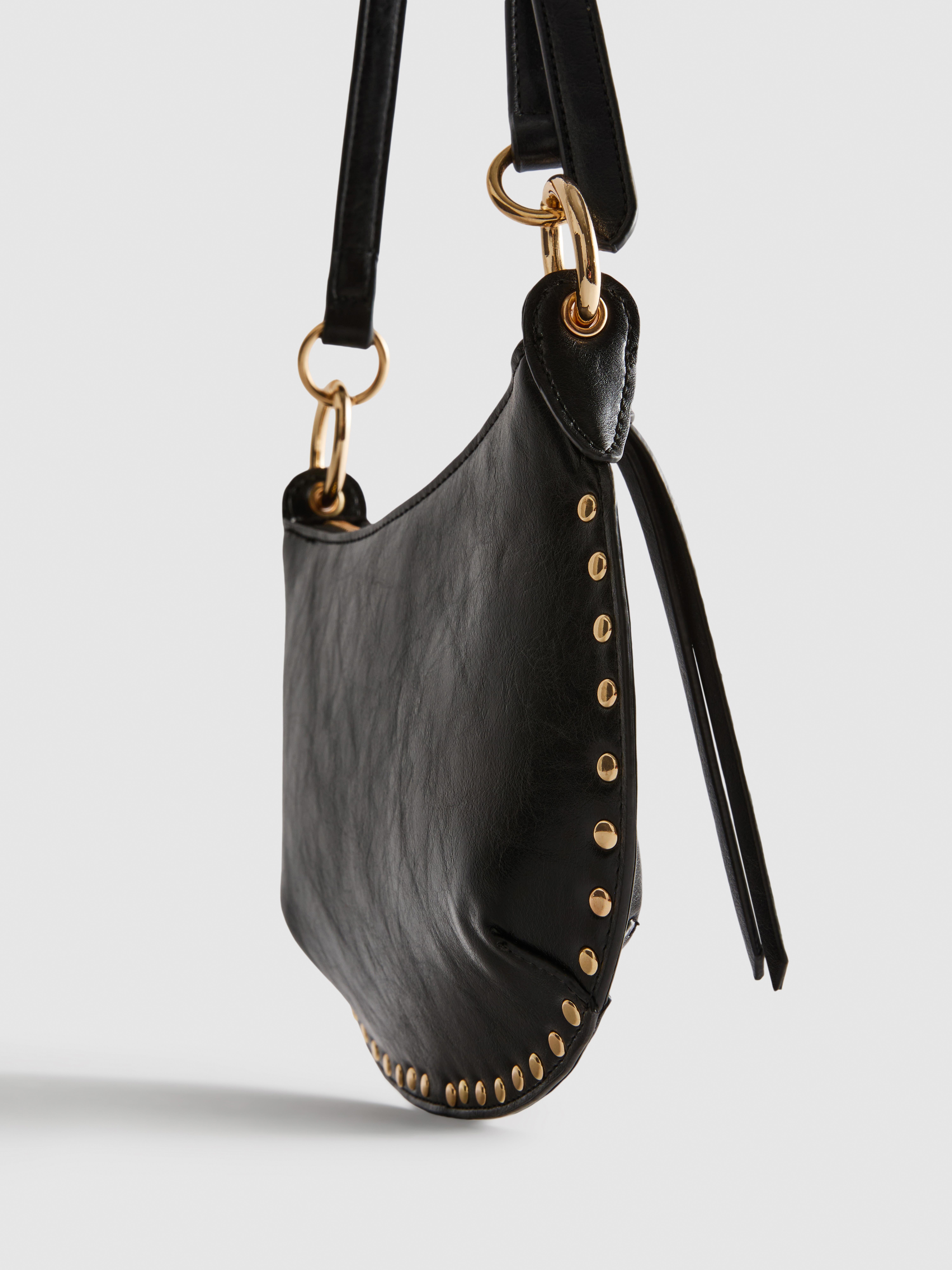 „Paula Echevarría“ Kunstleder-Schultertasche mit Nieten