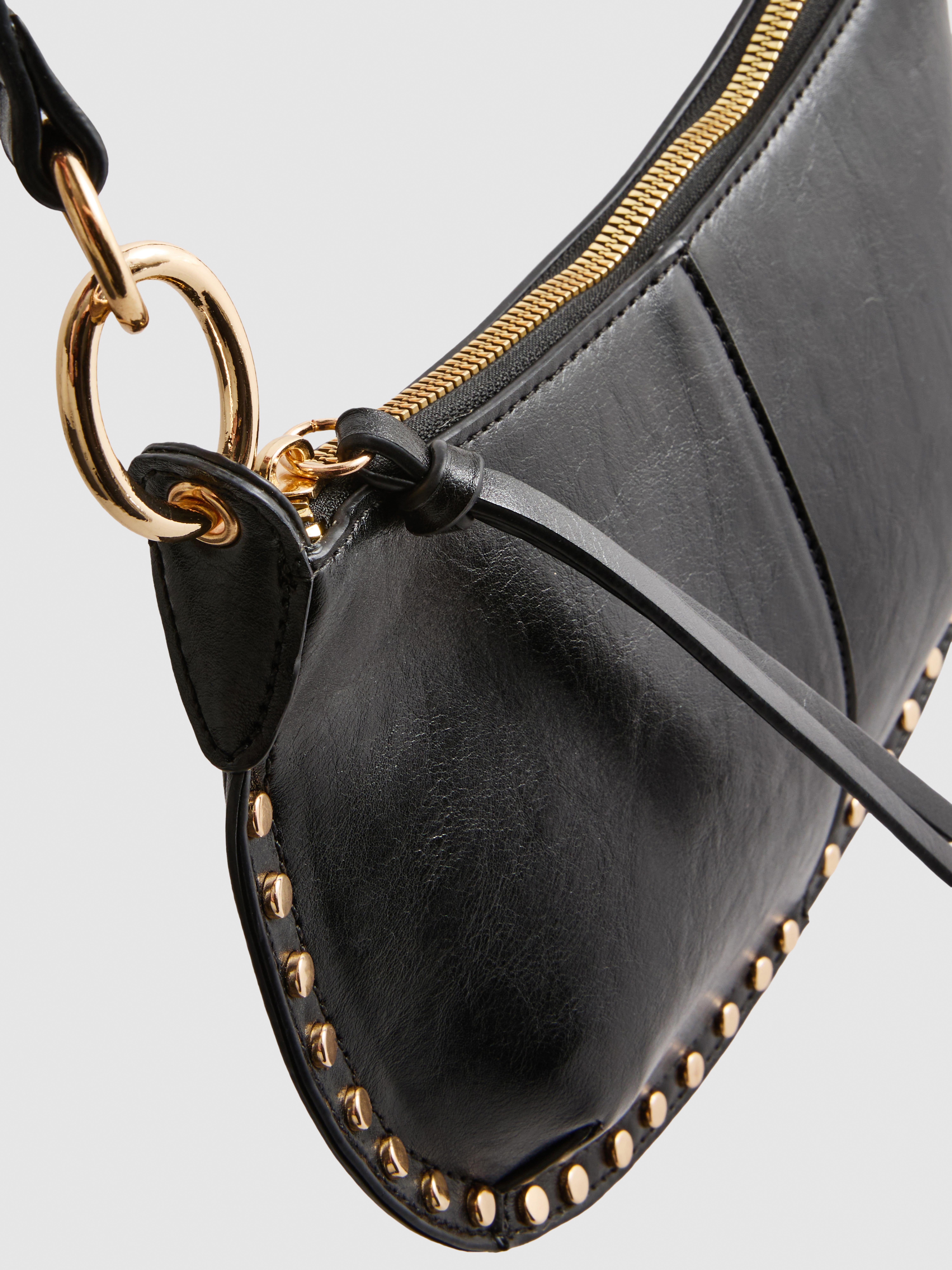 „Paula Echevarría“ Kunstleder-Schultertasche mit Nieten