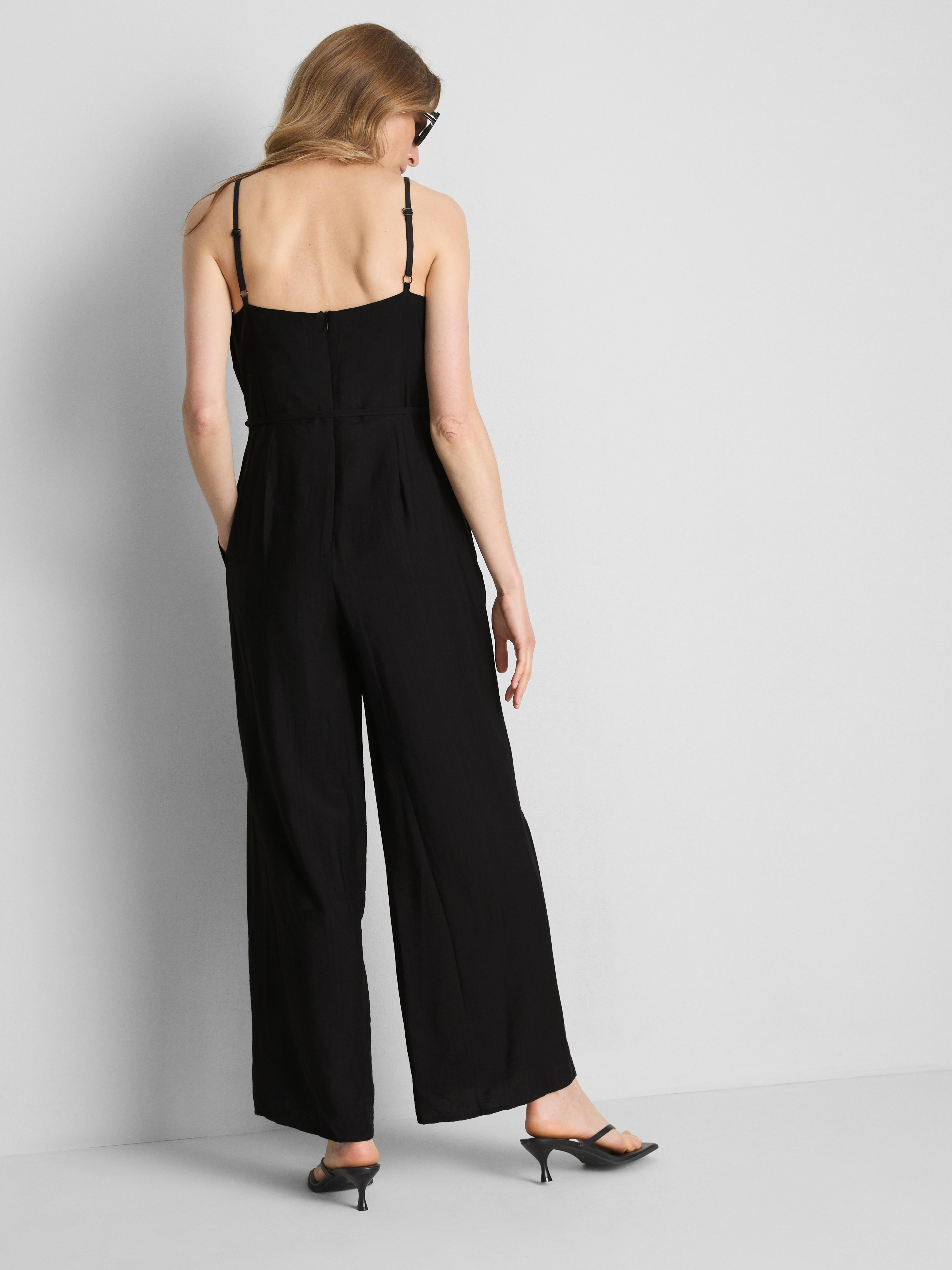 Strappy Belted Wide-Leg Jumpsuit