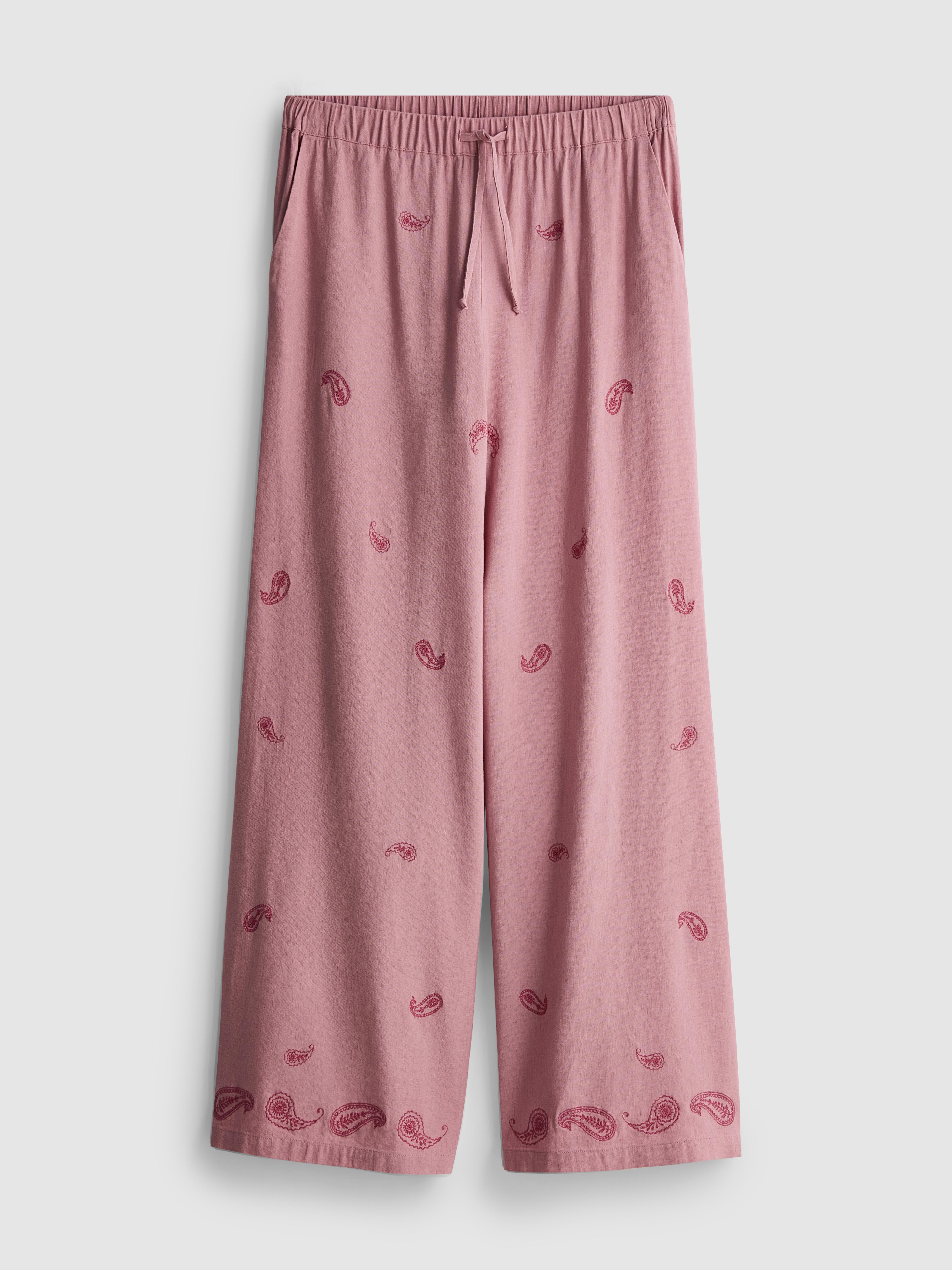 The Primark Scene | Embroidered Paisley Wide Leg Pants