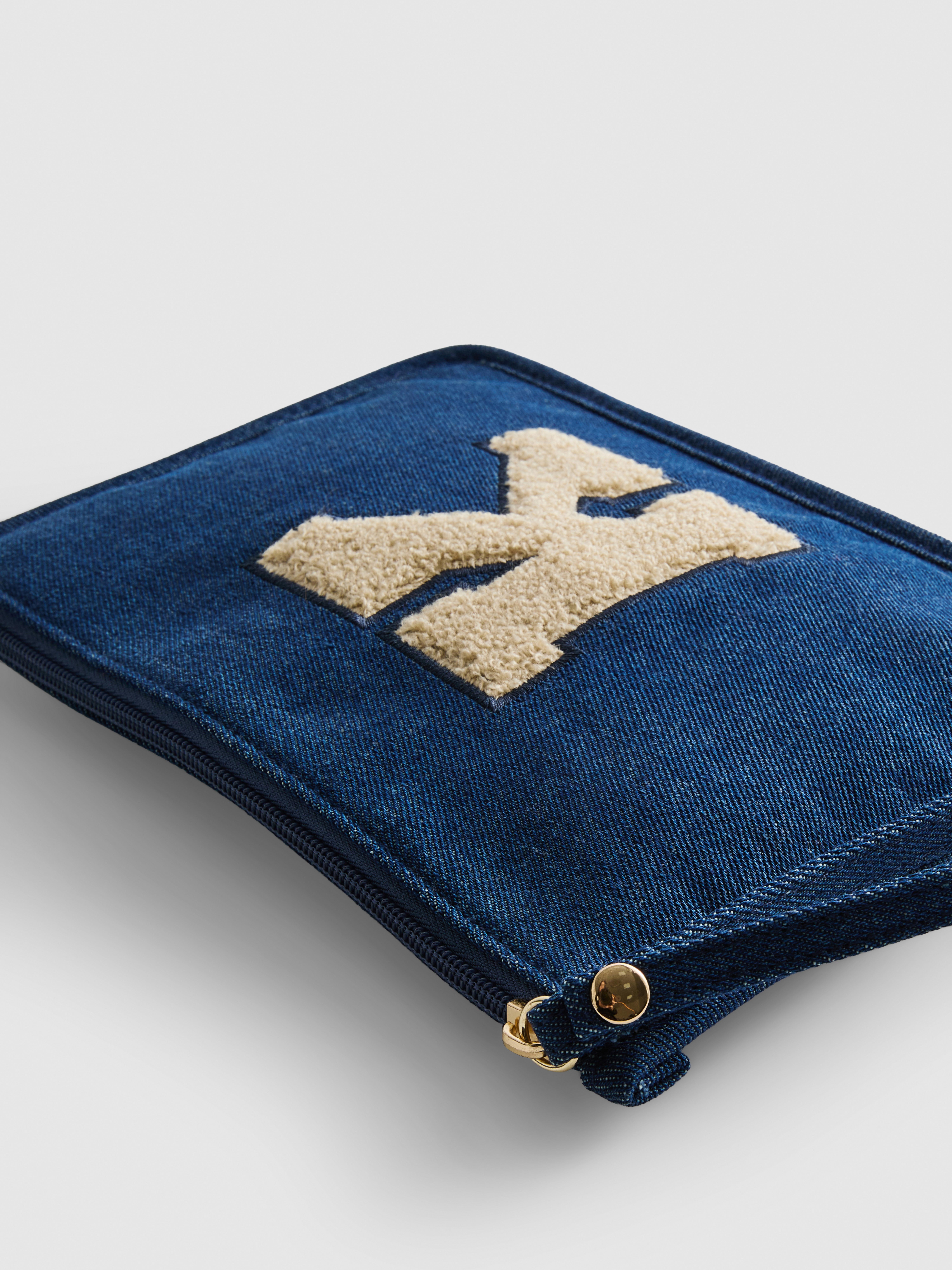 Initial Zip-Up Clutch Bag