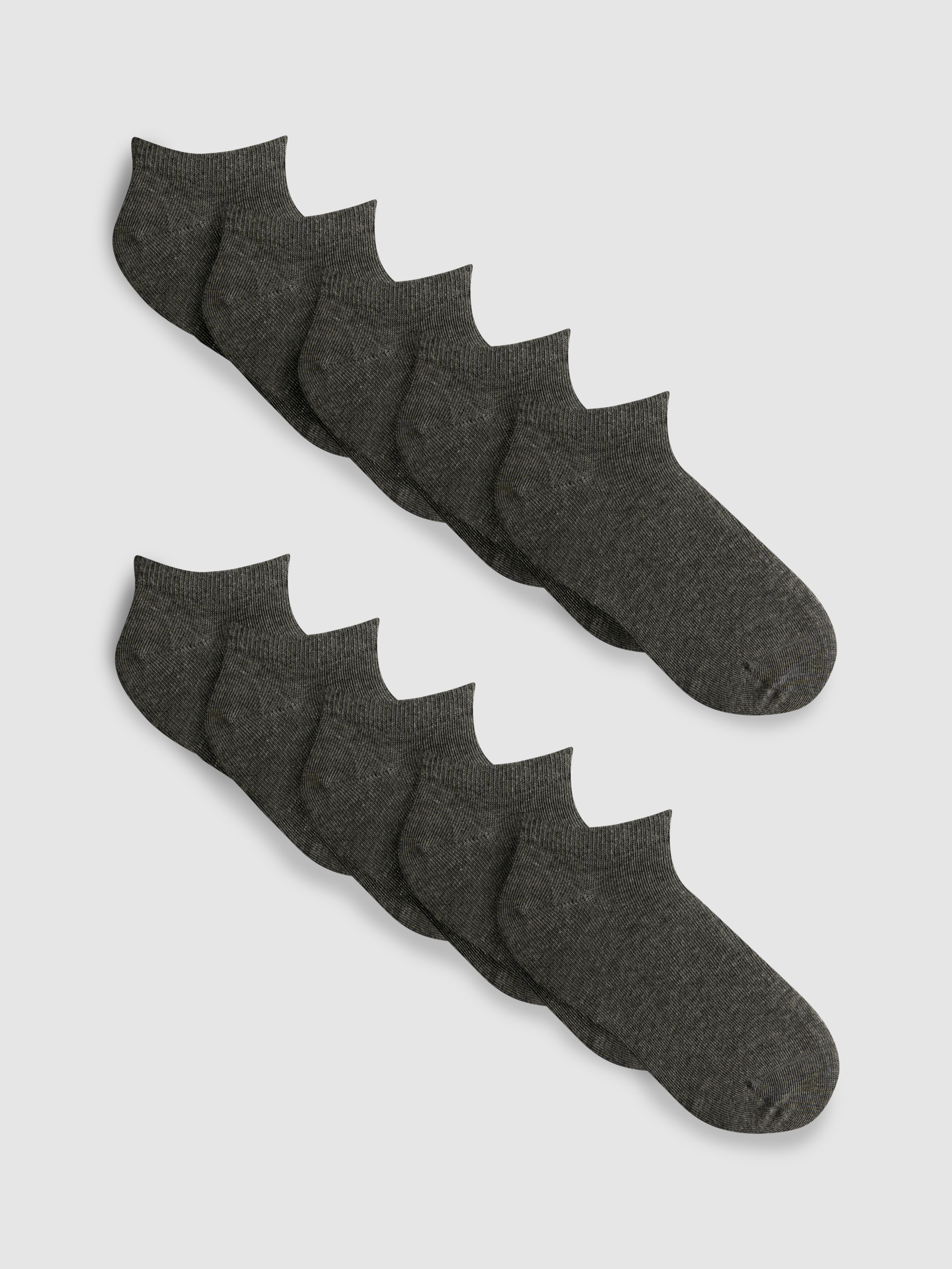 10pk Cotton-Rich Sneaker Socks