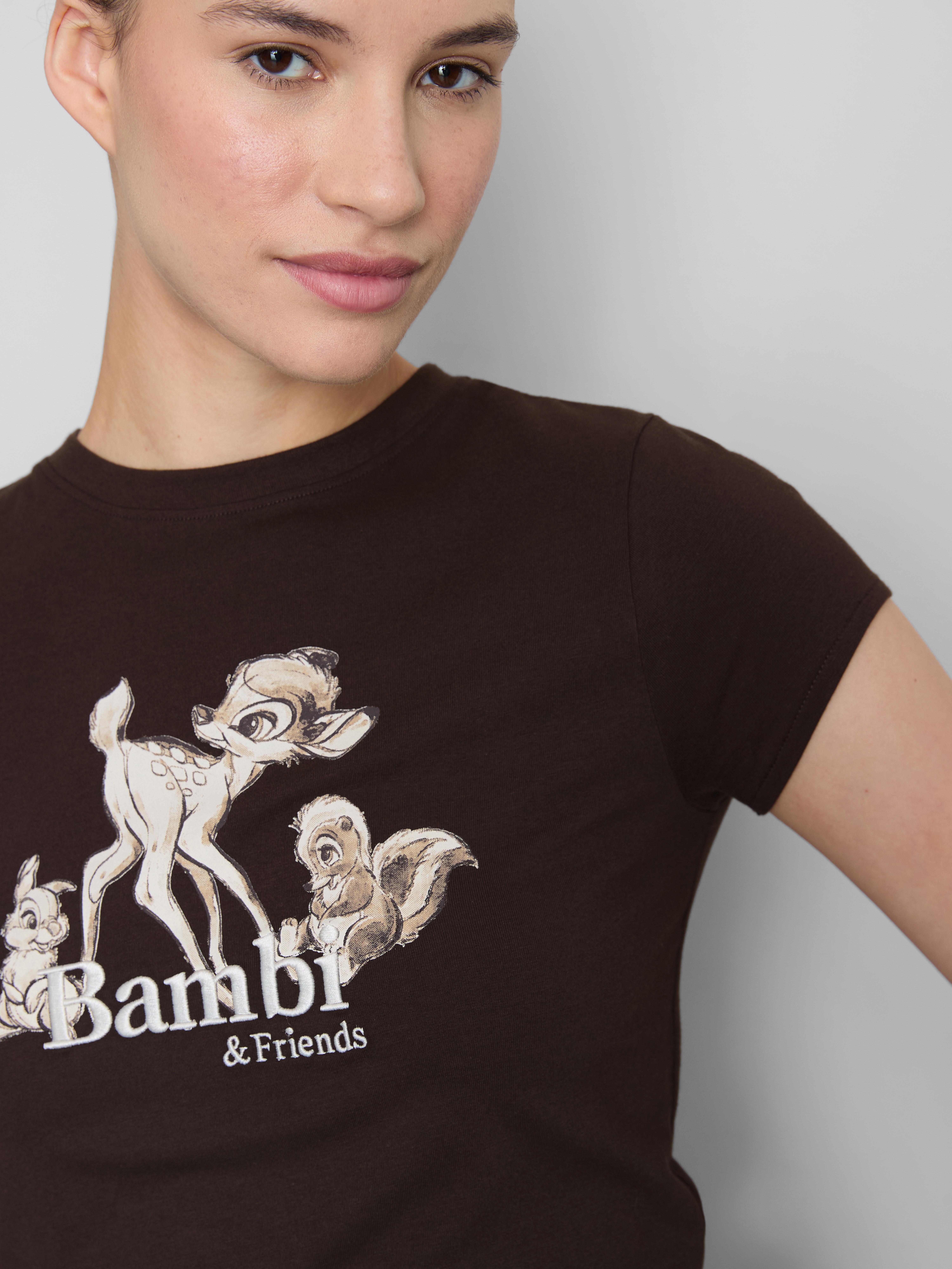Disney's Bambi Cropped Graphic Pajama Top
