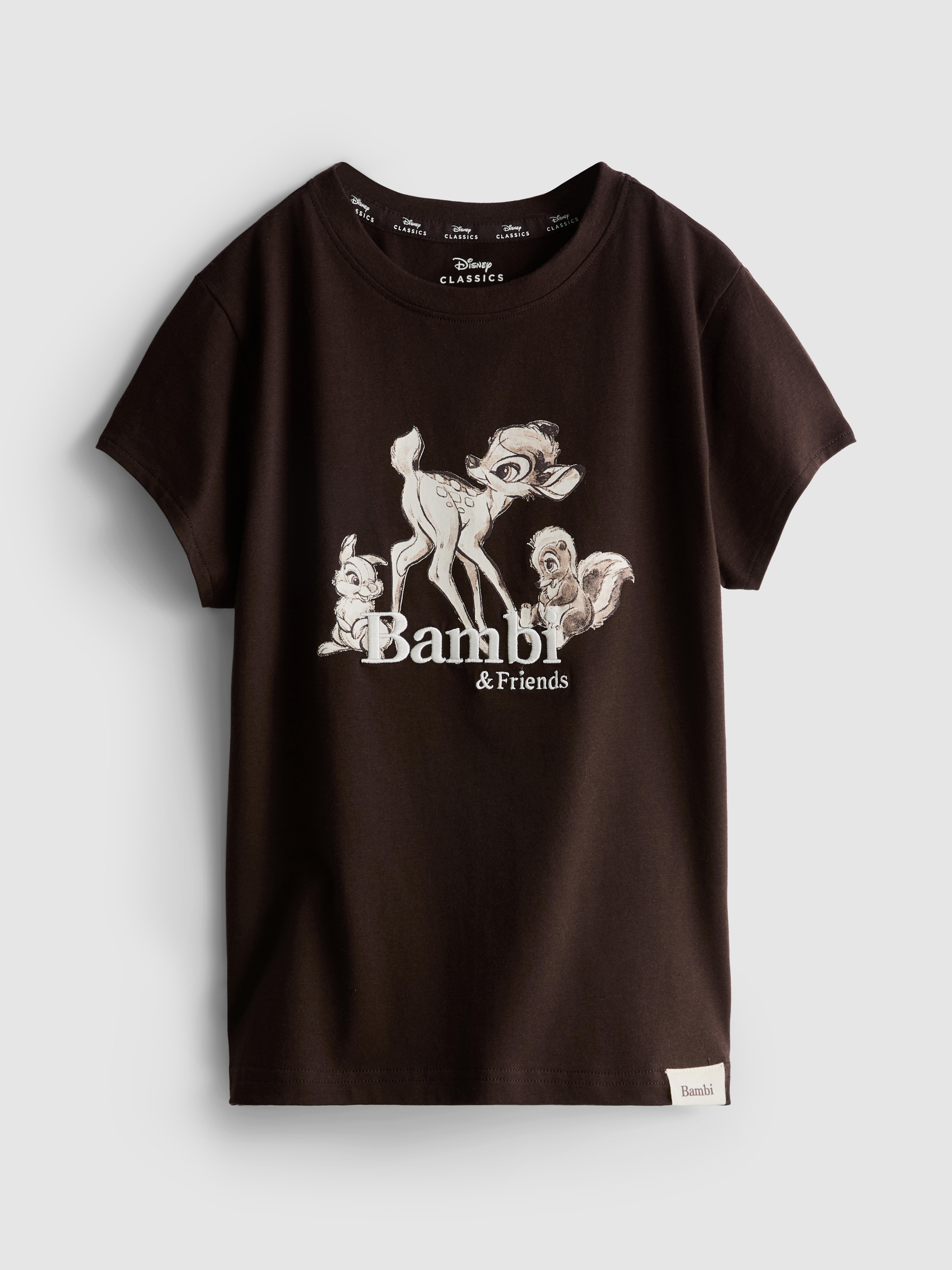 Disney's Bambi Cropped Graphic Pajama Top