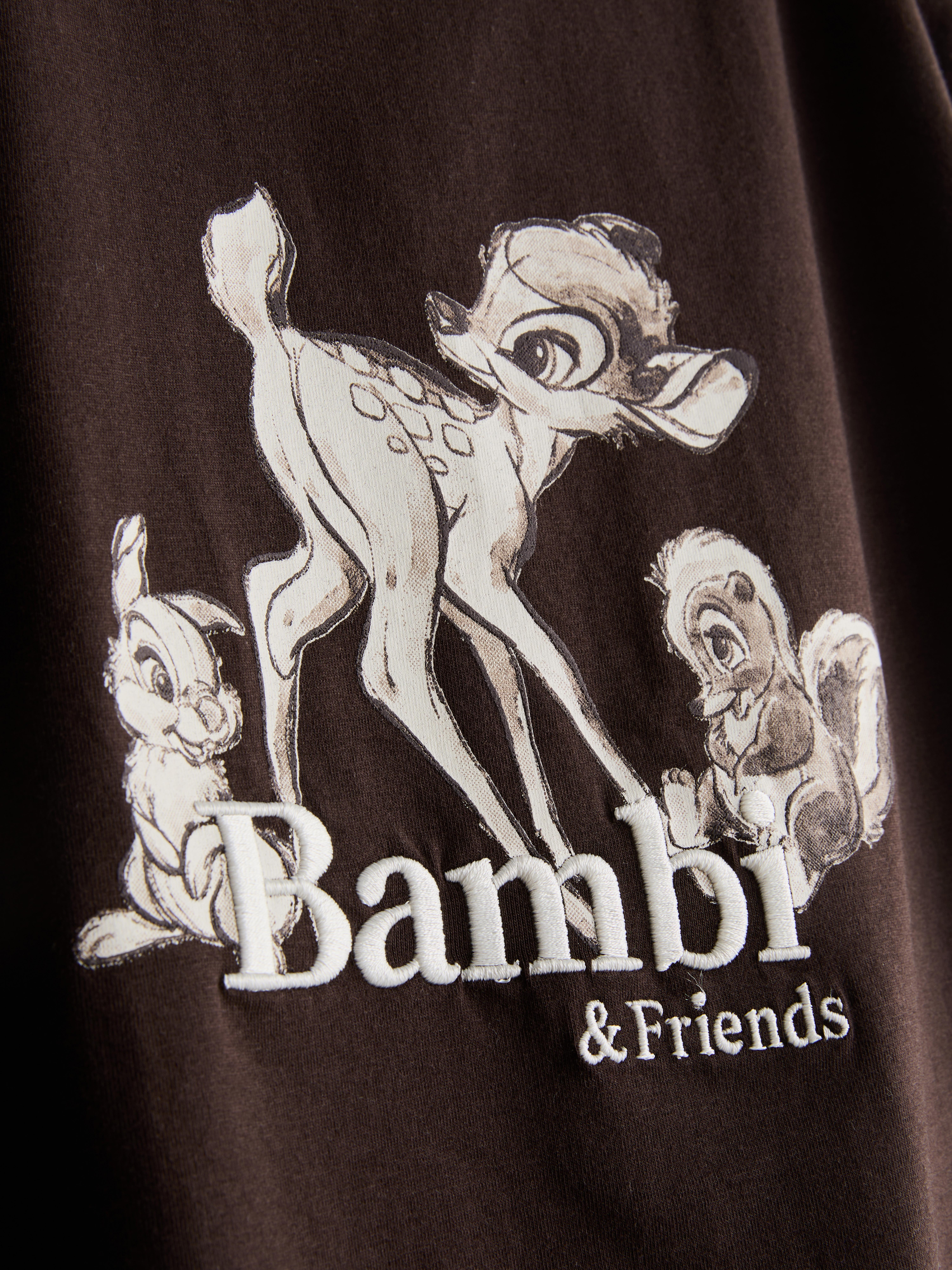 Disney's Bambi Cropped Graphic Pajama Top