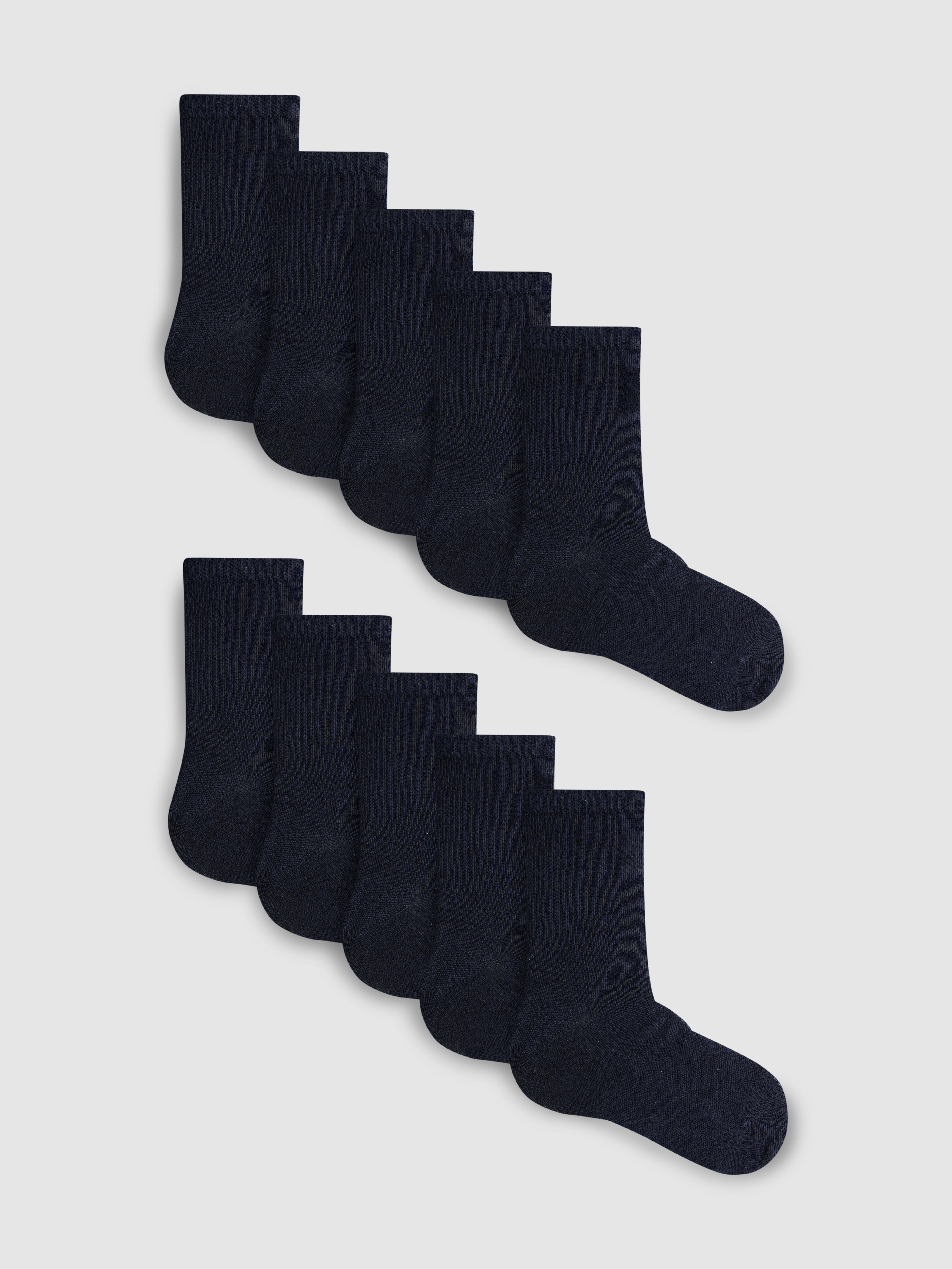 10pk Cotton-Rich Crew Socks