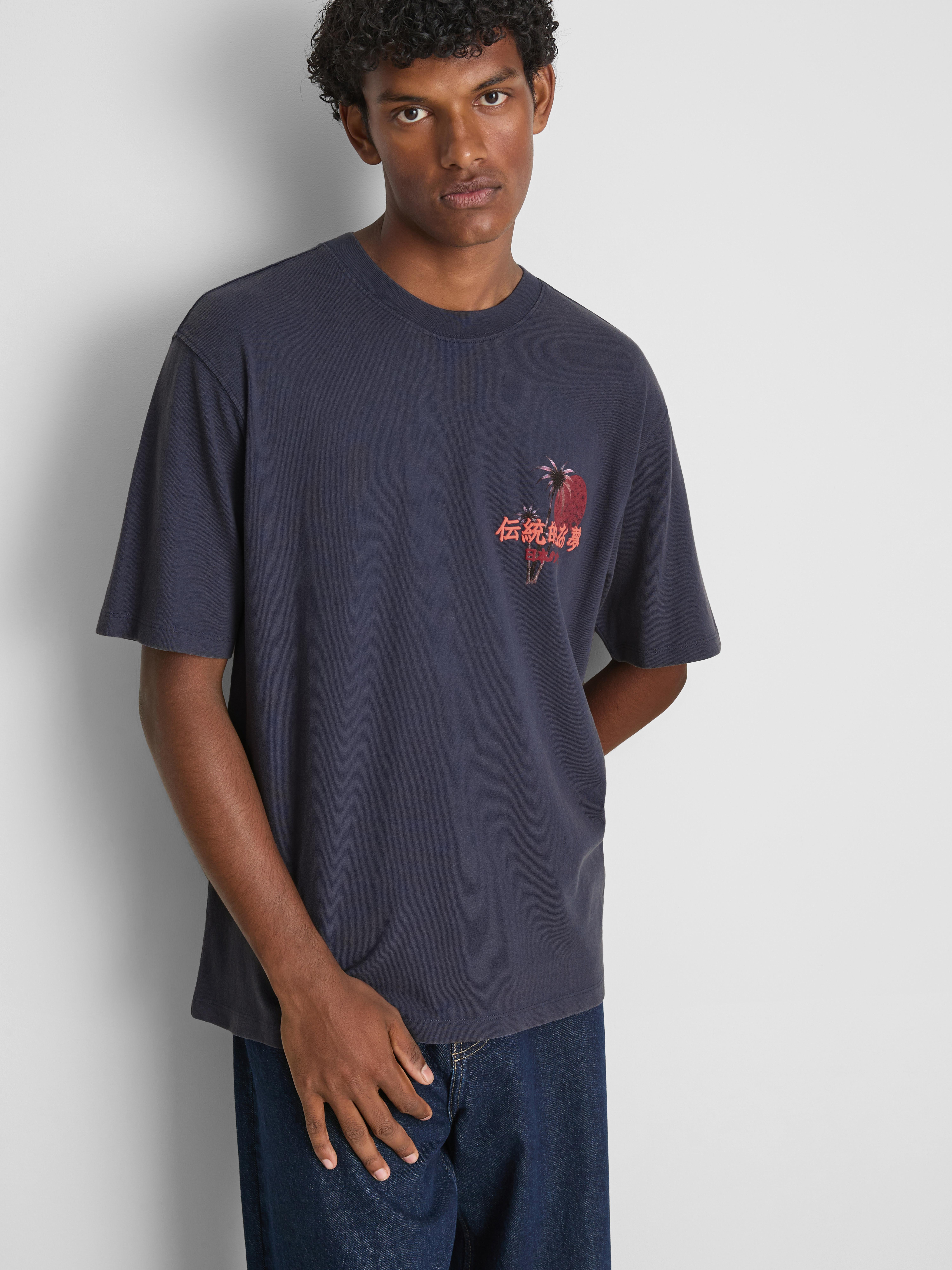 T-shirt gráfico Tokyo puro algodão