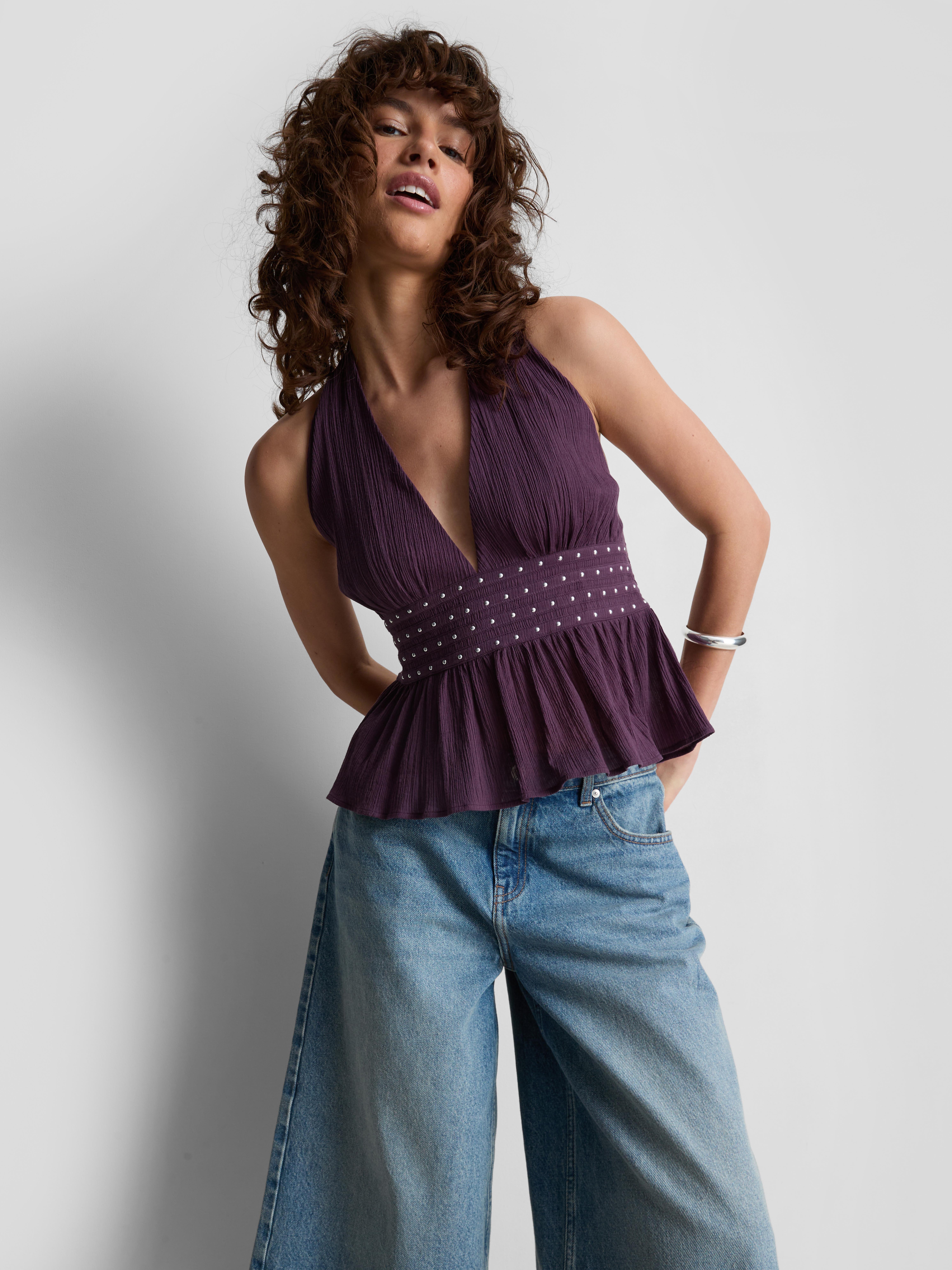 The Primark Scene | Cotton Studded Halterneck Top