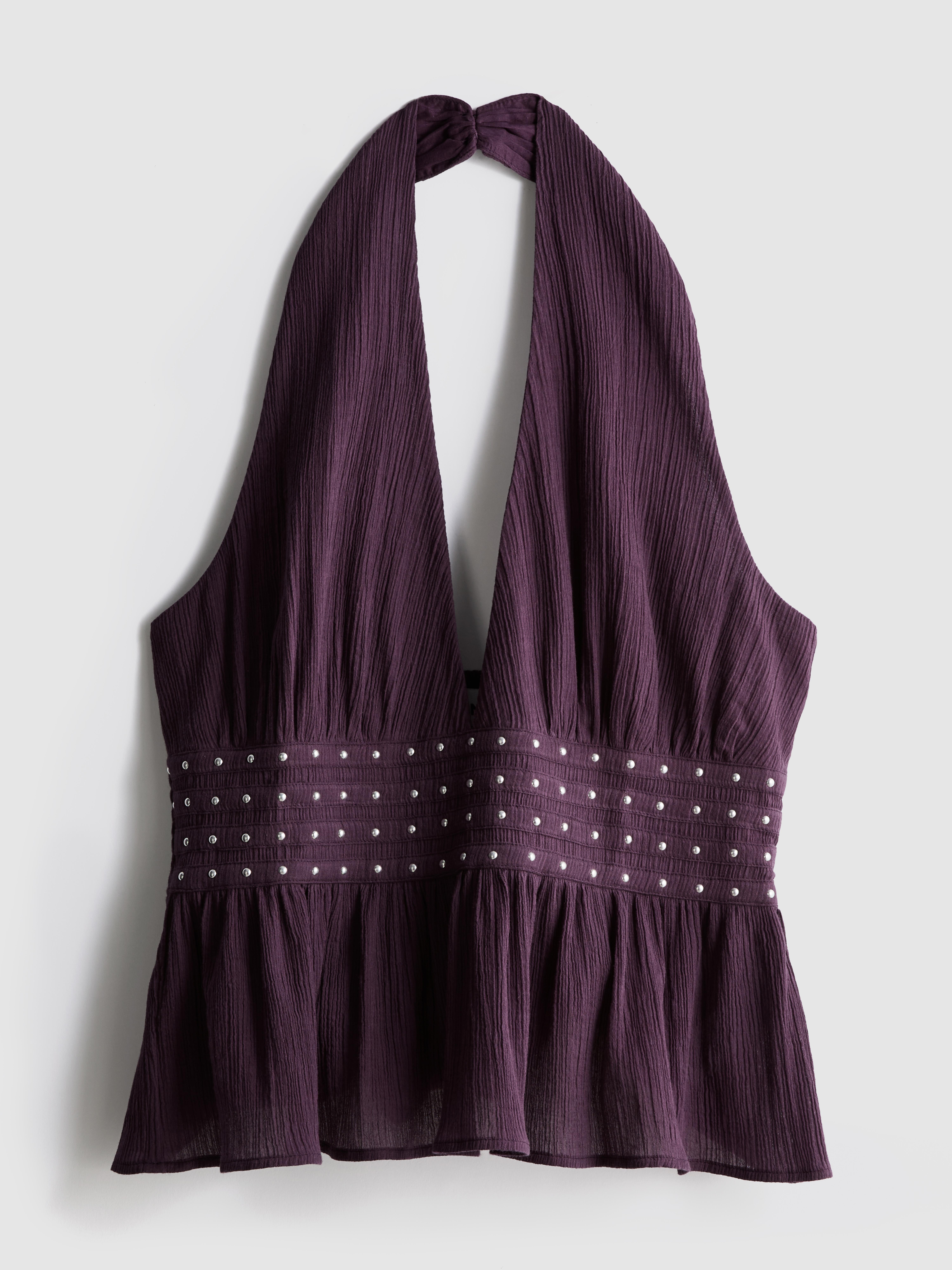 The Primark Scene | Cotton Studded Halterneck Top
