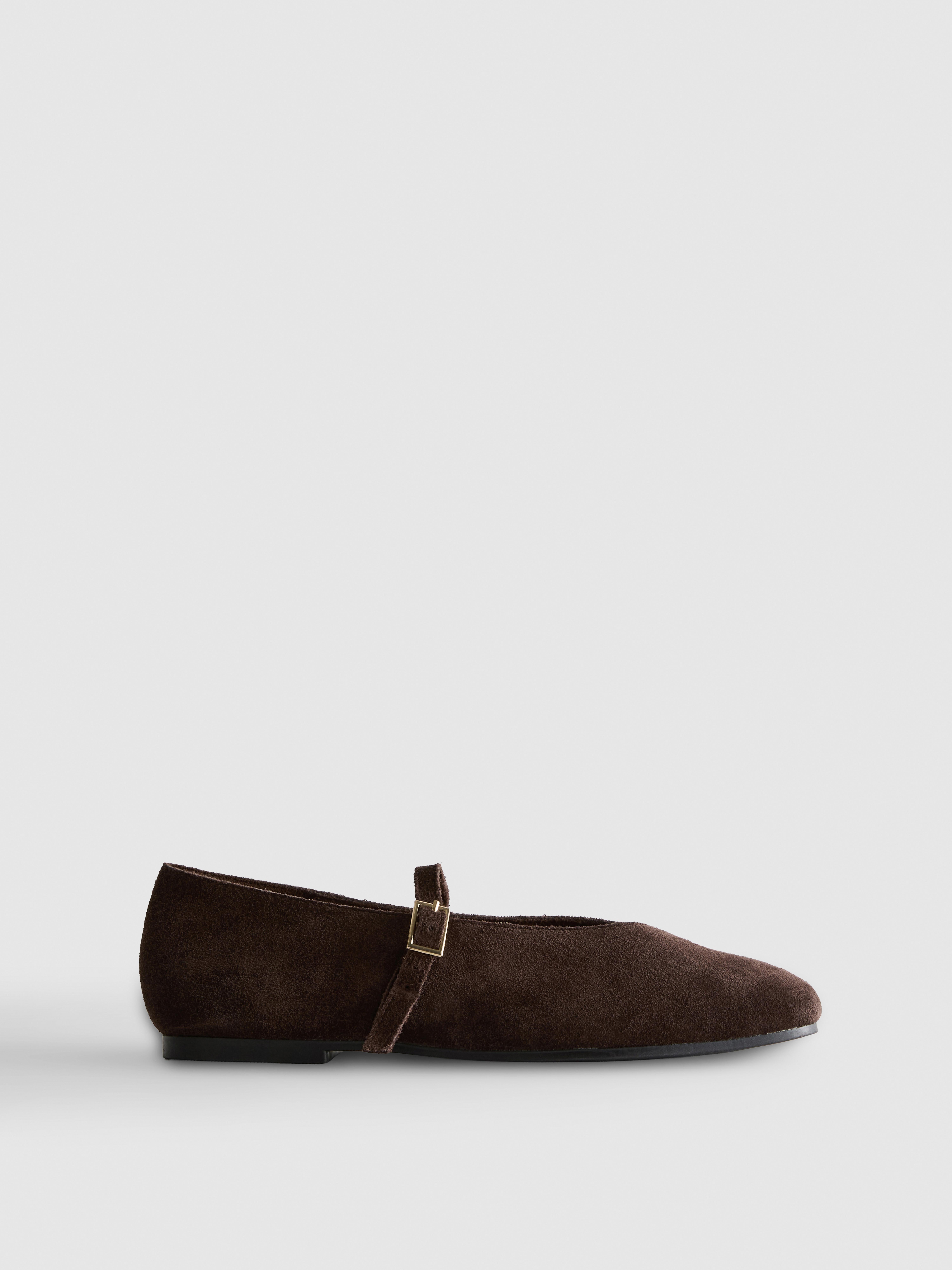 The Edit Leather Ballet Flats