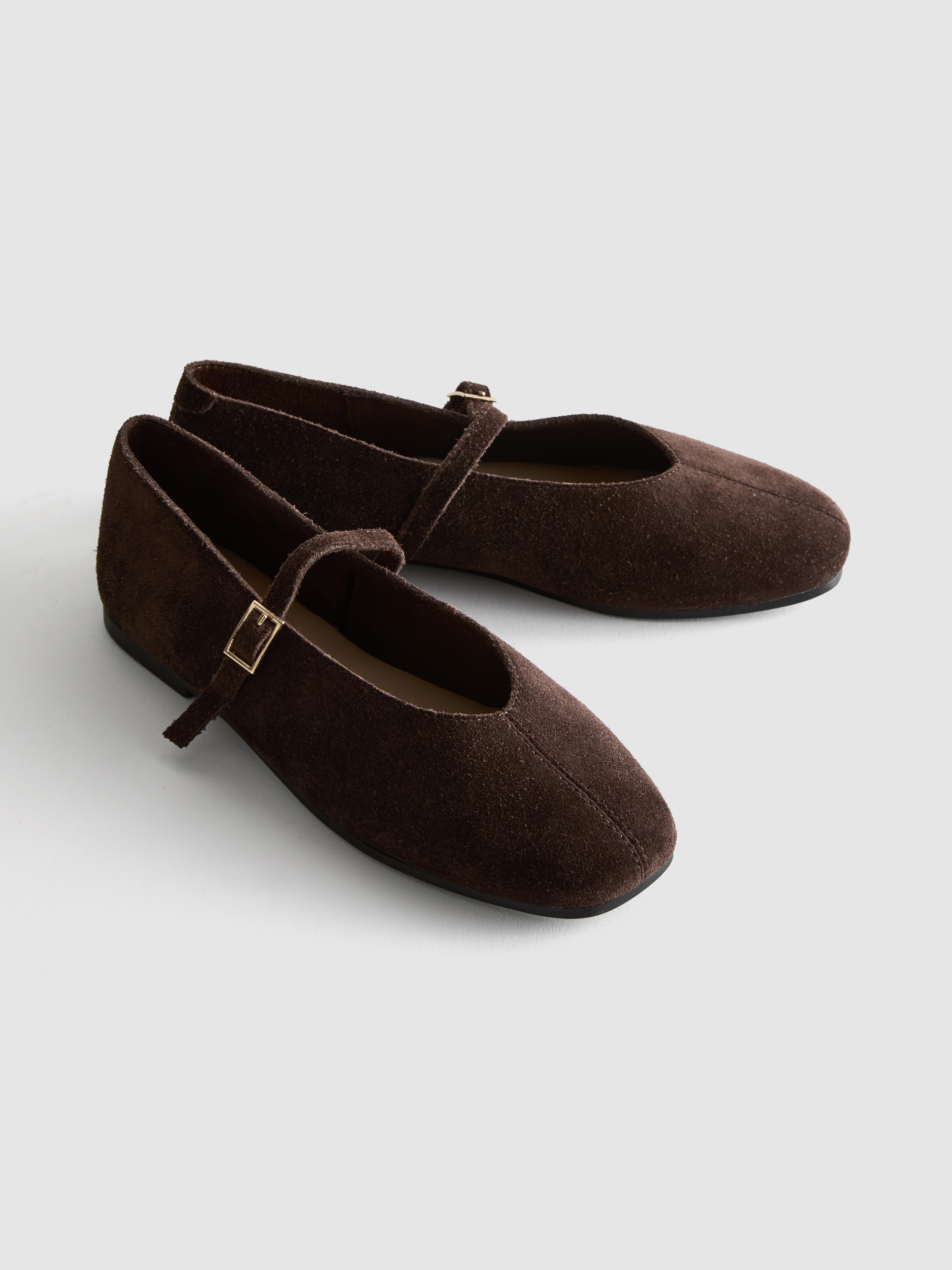 The Edit Leather Ballet Flats