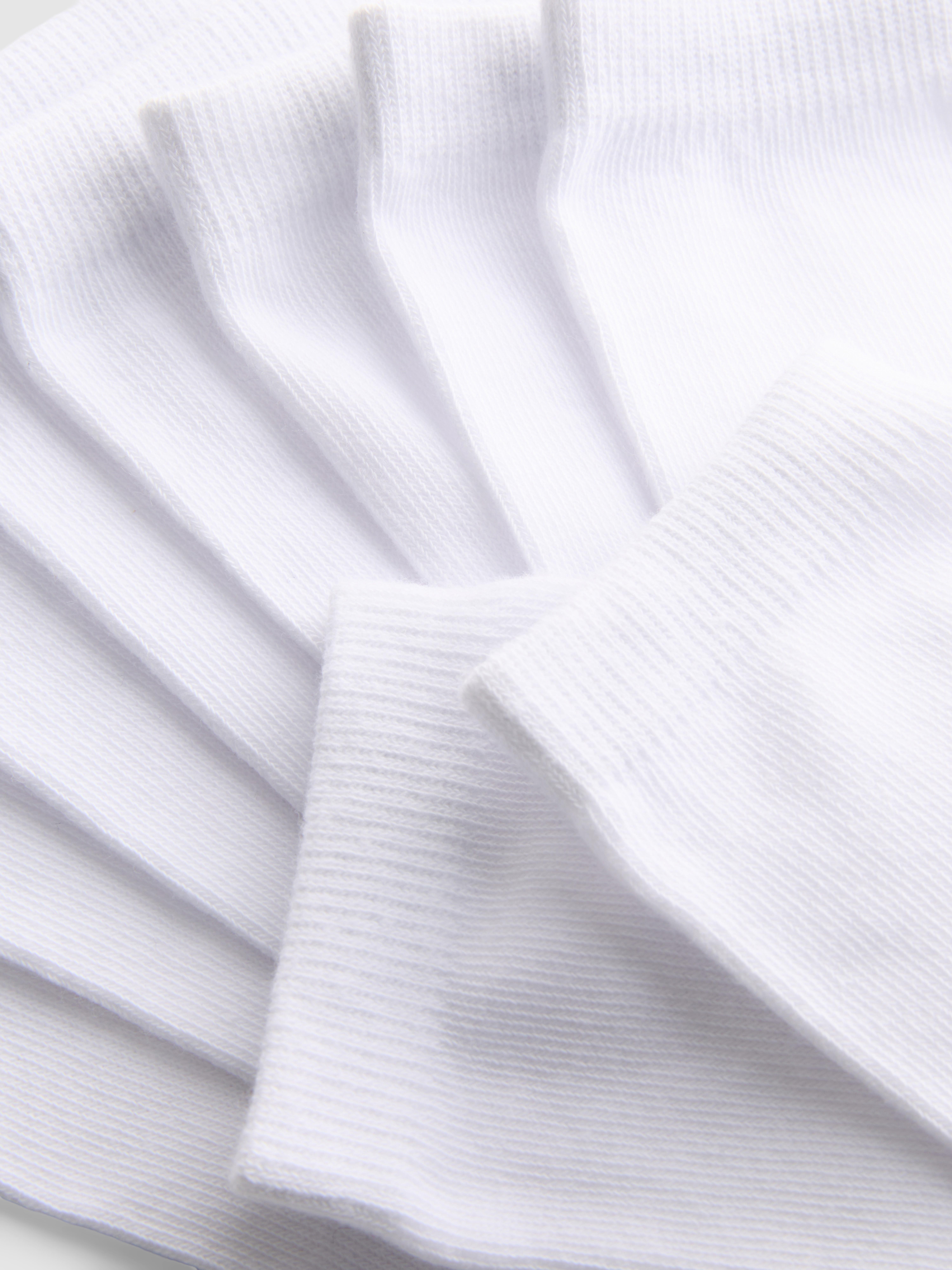 10pk Cotton-Rich Flat-Seam Ankle Socks