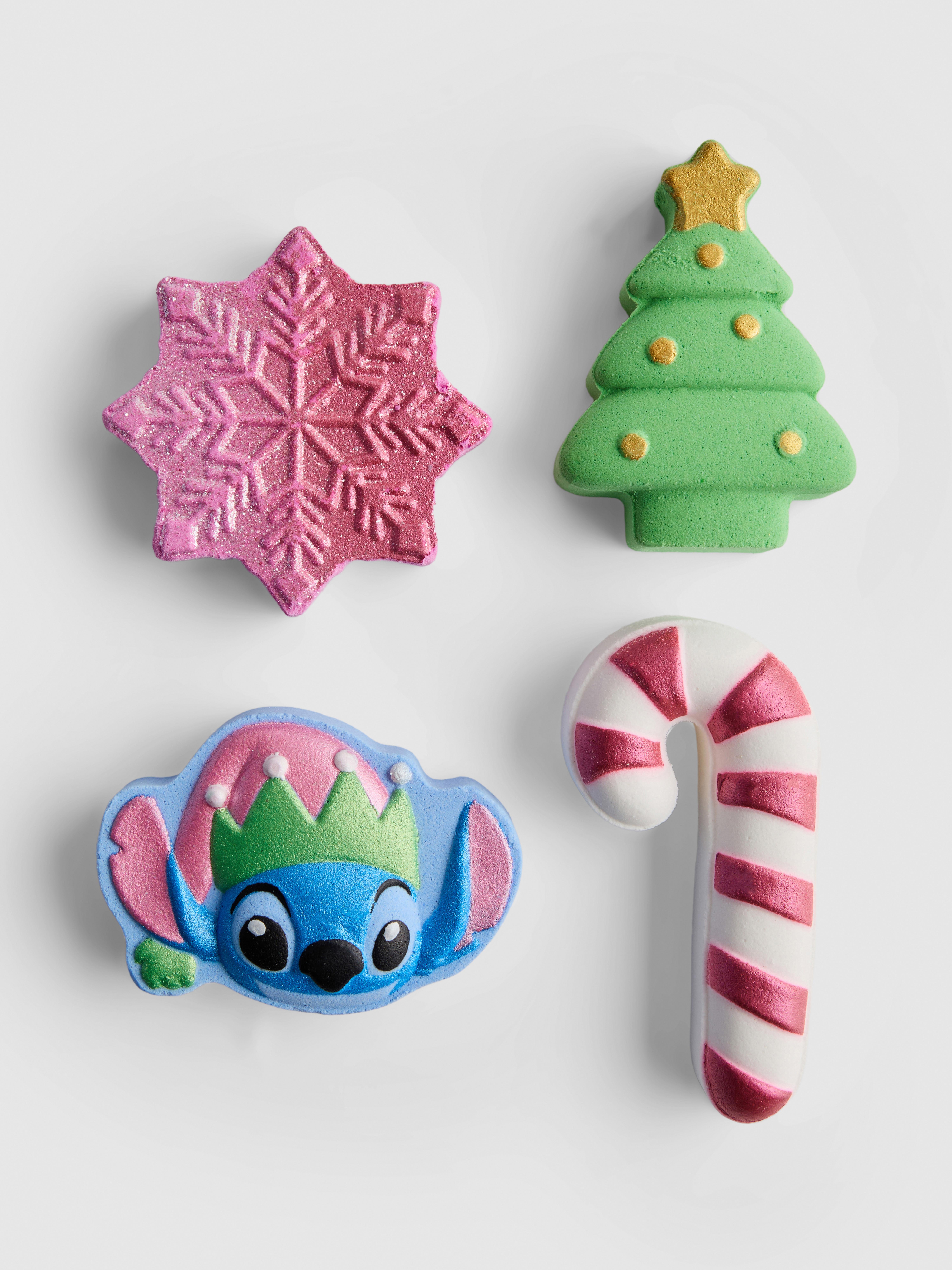 4 vánoční šumivky do koupele Disney Stitch