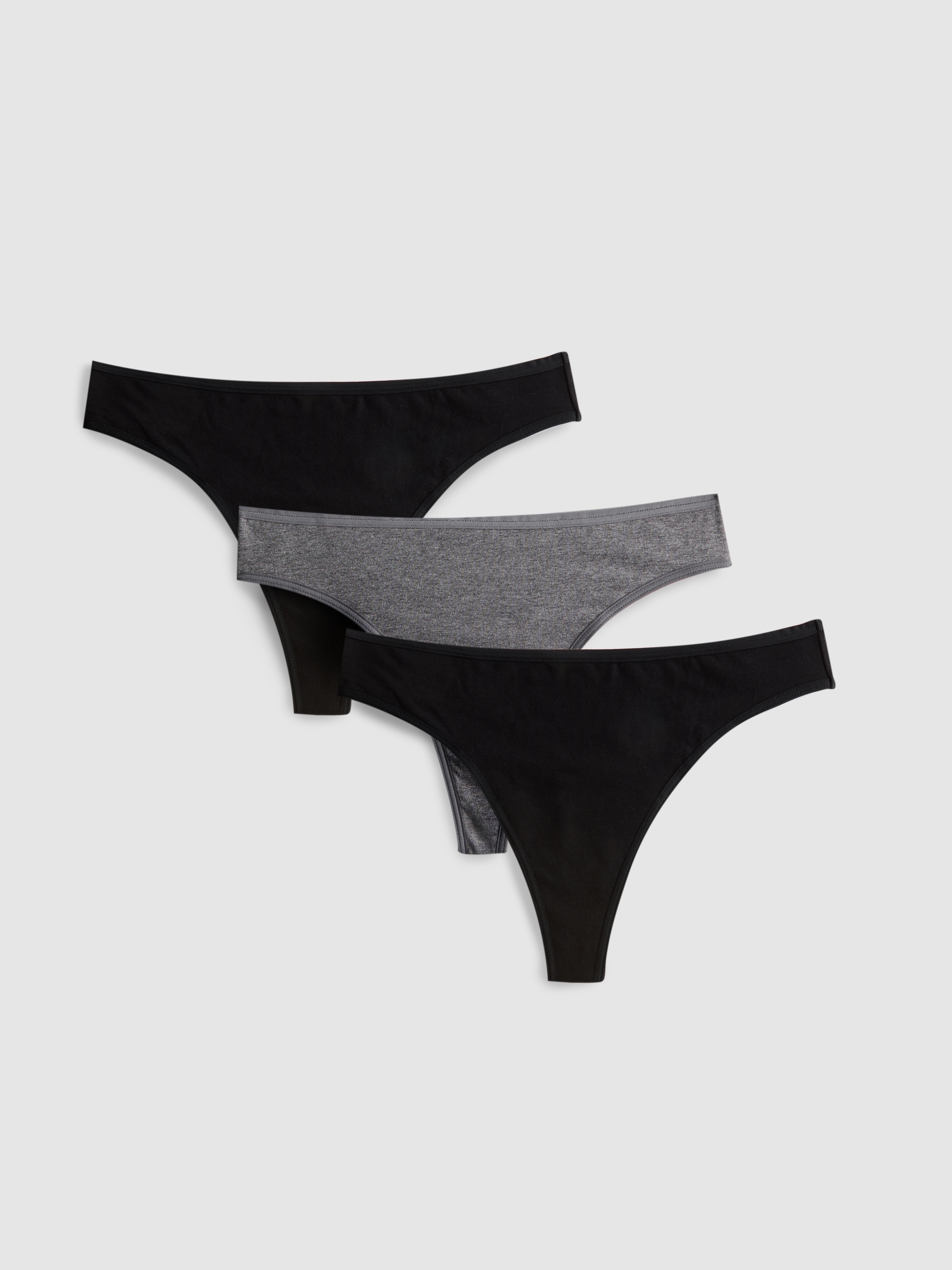 Menstruatiestrings licht bloedverlies, set van 3