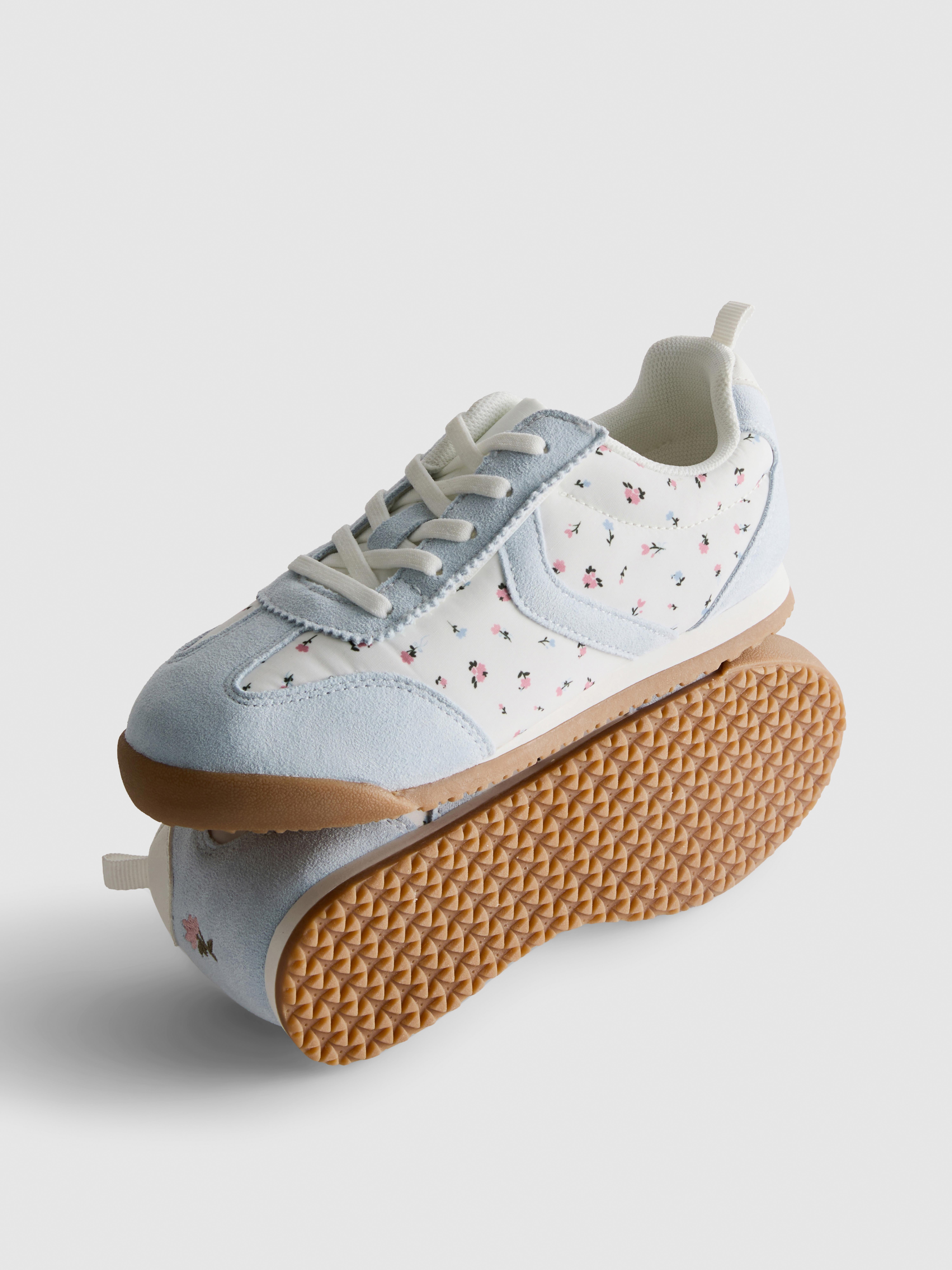 Floral Low-Top Trainers