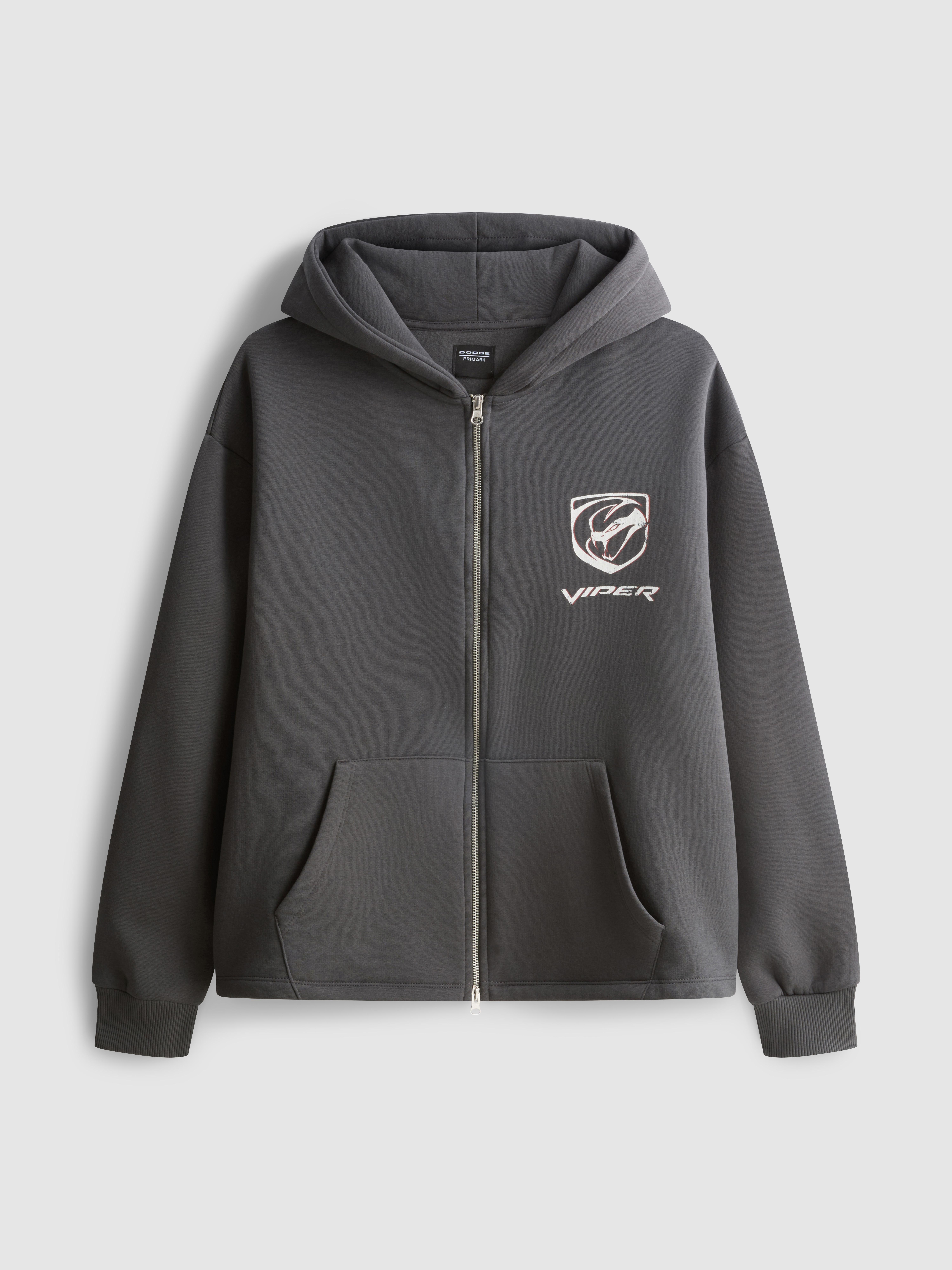Pull Harry Potter Primark – Gris, Capuche, XS Homme – Poudlard & Hogwarts