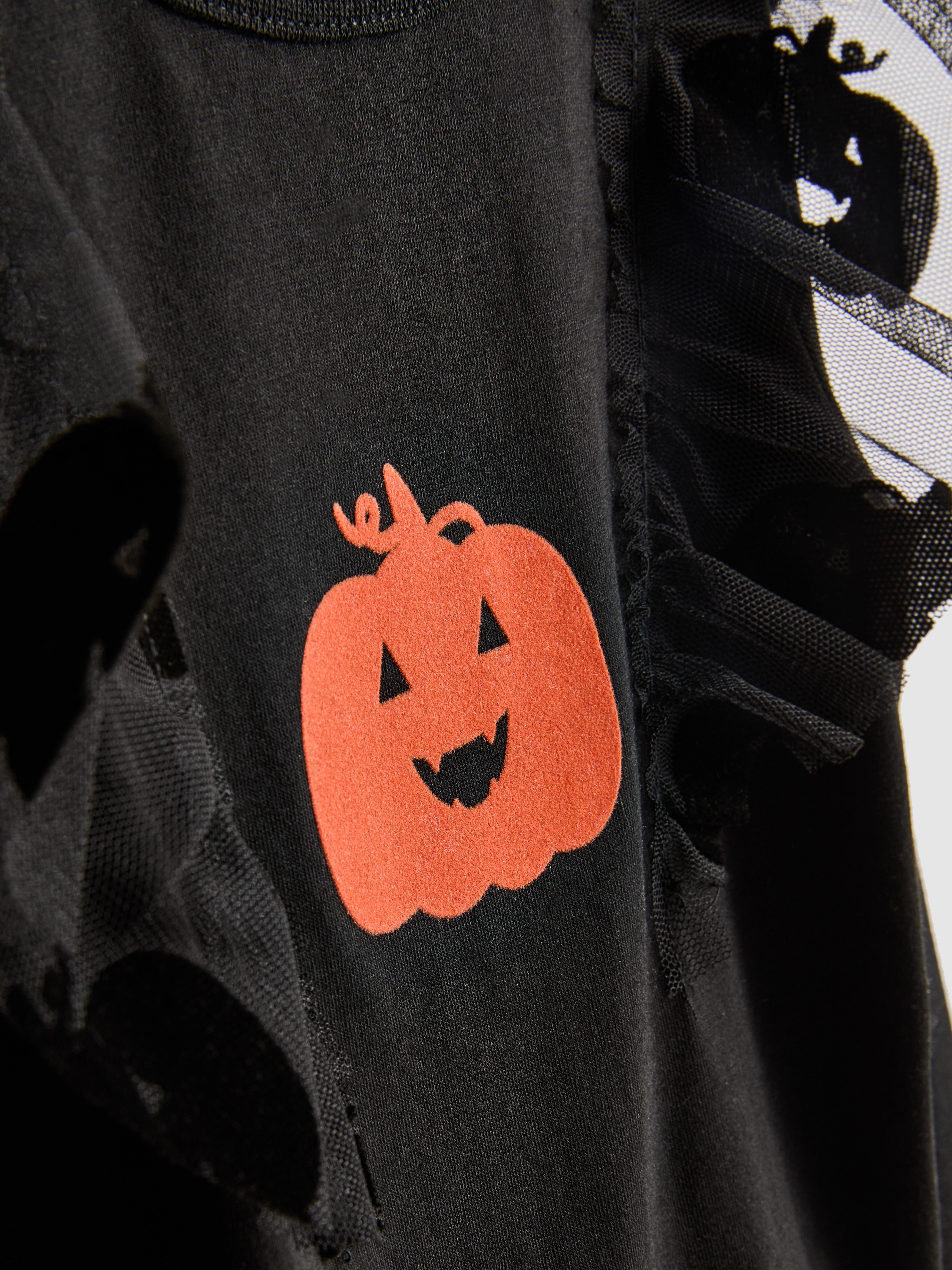 1-9yrs | Halloween Pumpkin Blouse and Tutu Skirt Set