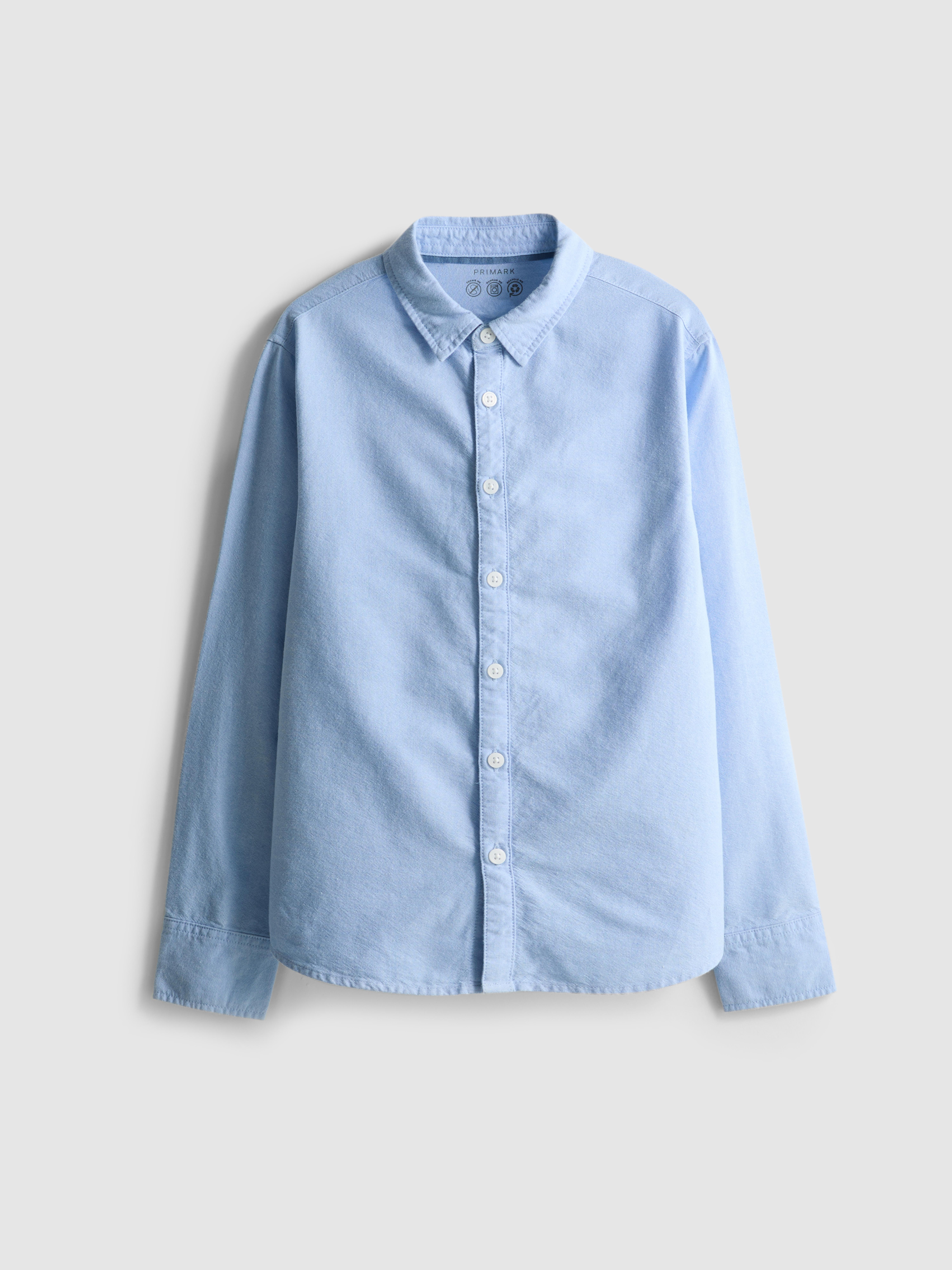 7-15 anos | Camisa Oxford Azul
