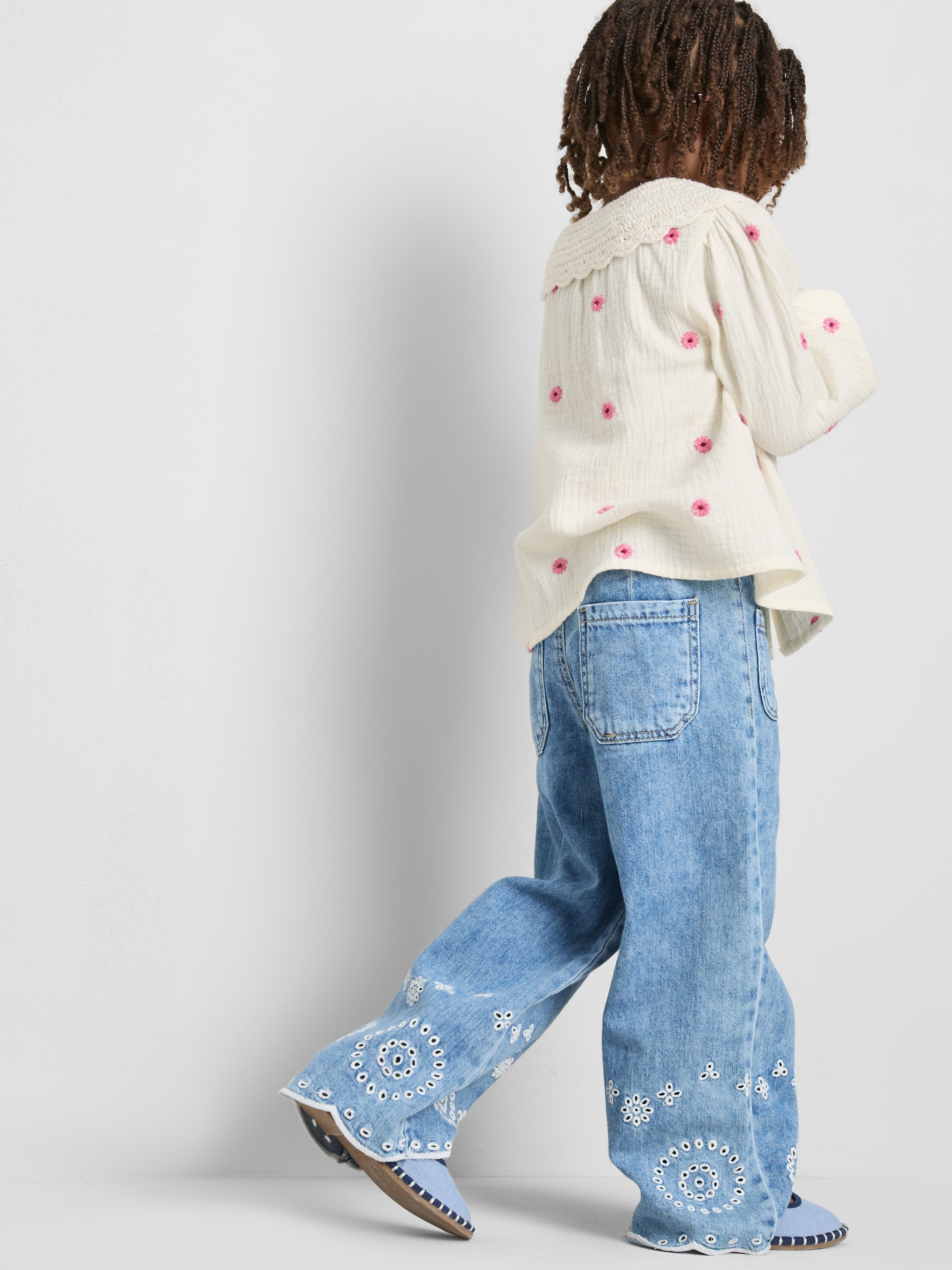 1-9yrs | Crochet Collared Blouse